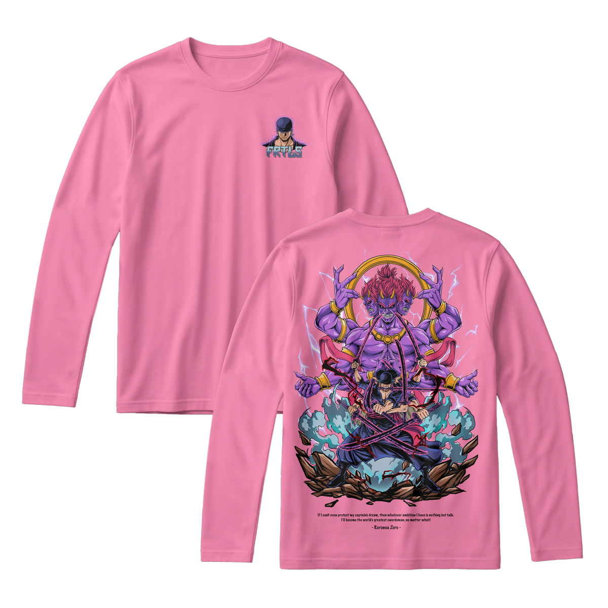 Anime One Piece Roronoa Zoro Long Sleeve Tee - RZM002