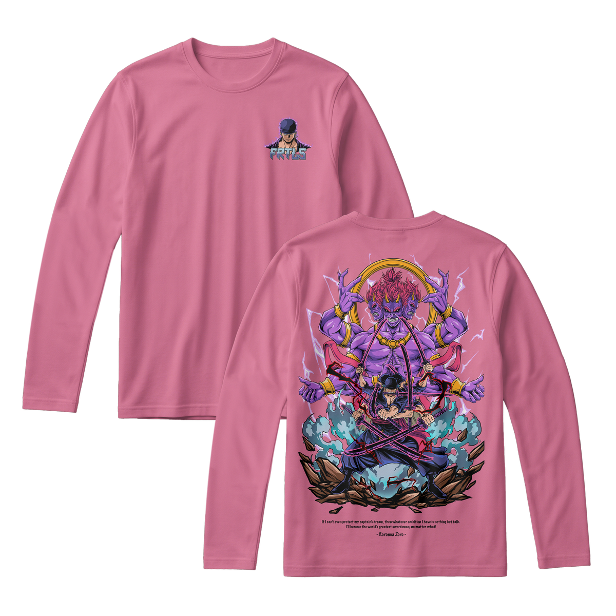 Anime One Piece Roronoa Zoro Long Sleeve Tee - RZM002