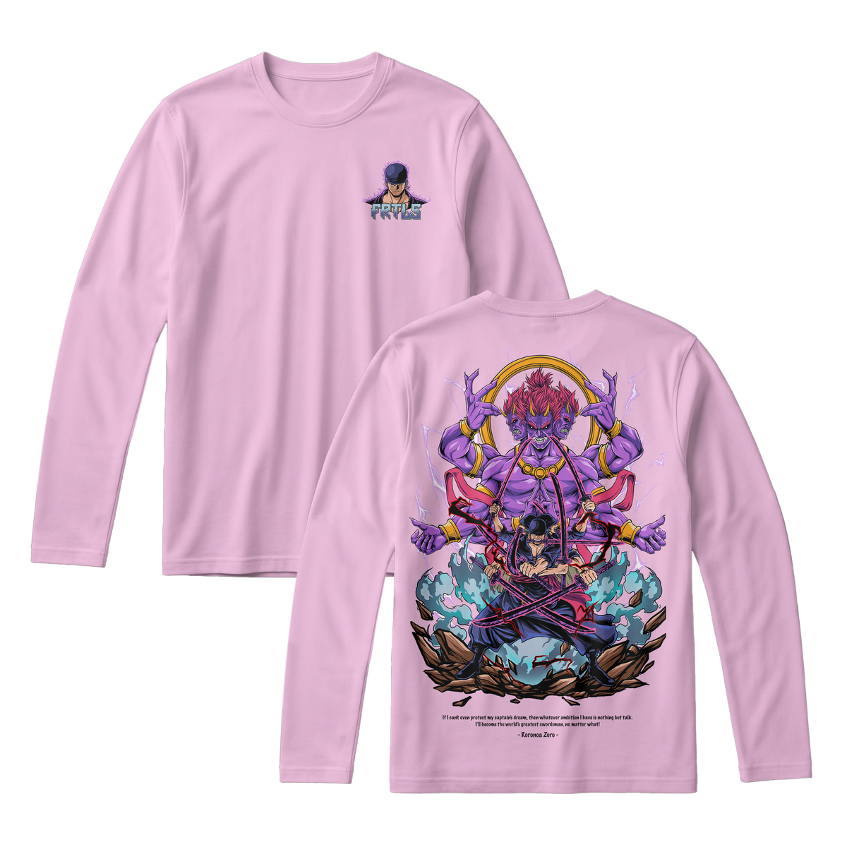 Anime One Piece Roronoa Zoro Long Sleeve Tee - RZM002