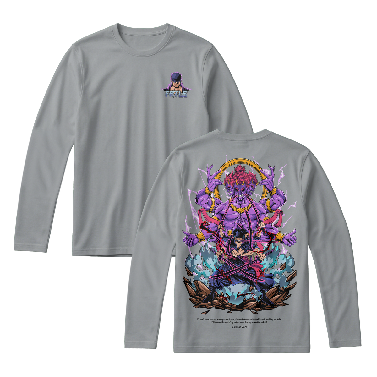 Anime One Piece Roronoa Zoro Long Sleeve Tee - RZM002