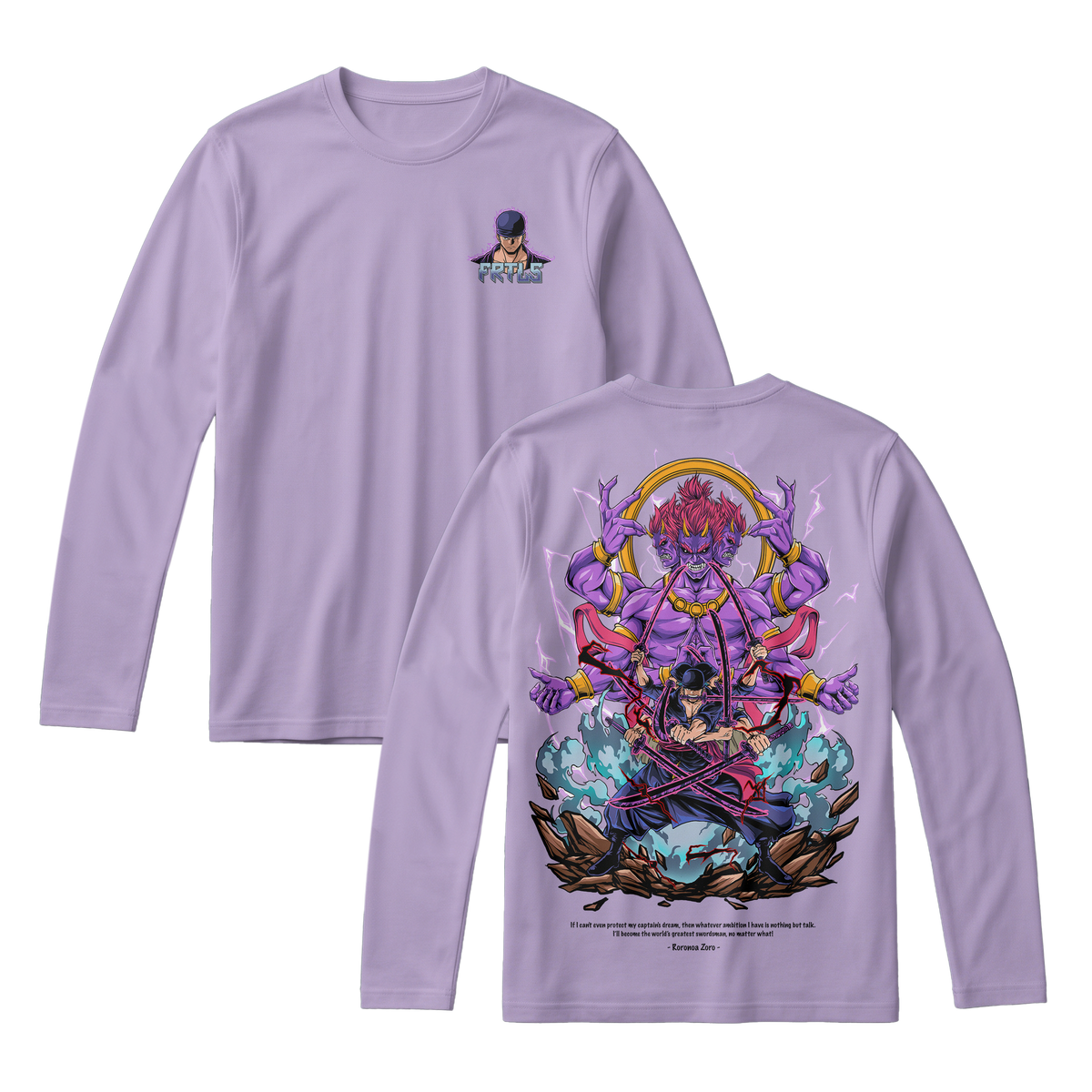 Anime One Piece Roronoa Zoro Long Sleeve Tee - RZM002