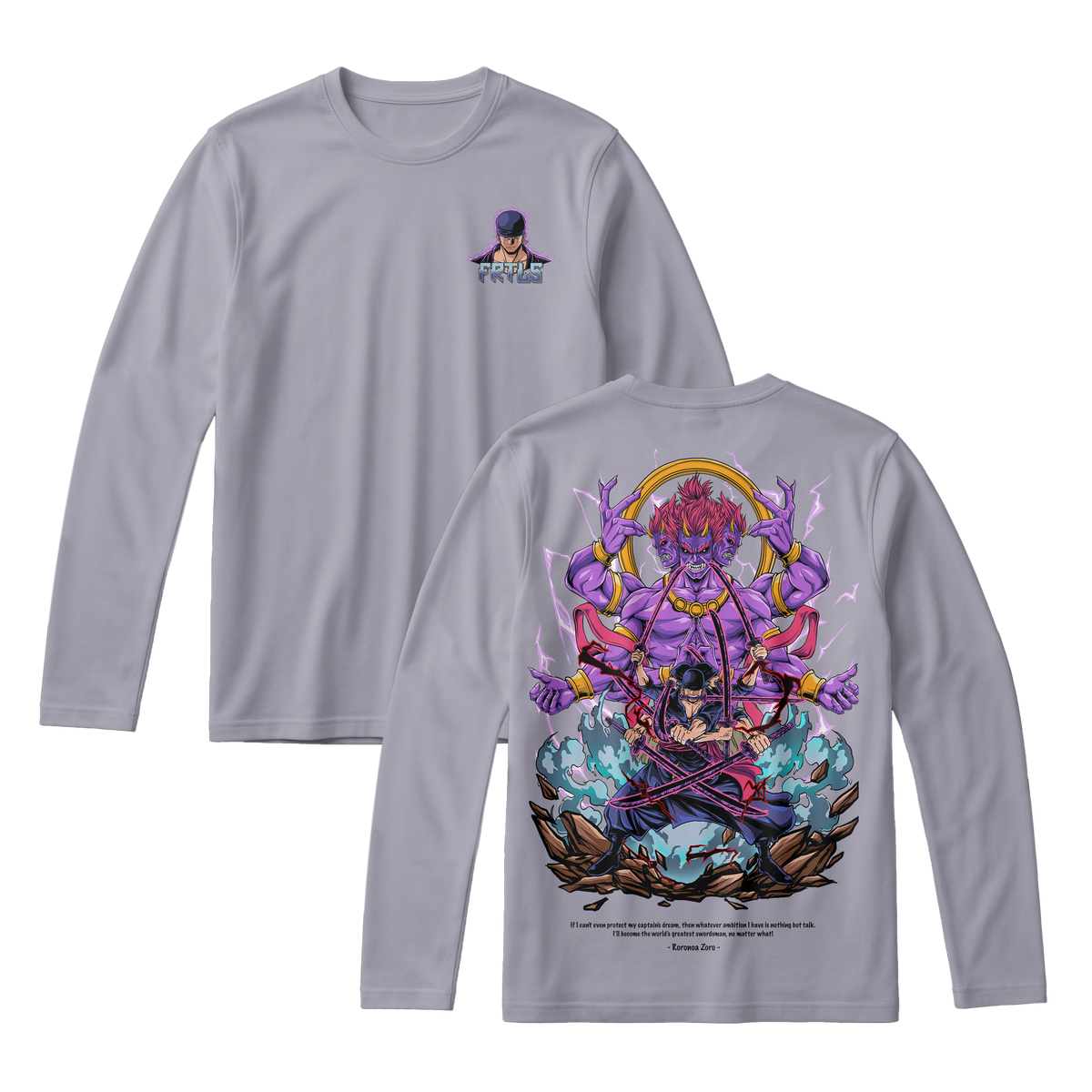 Anime One Piece Roronoa Zoro Long Sleeve Tee - RZM002