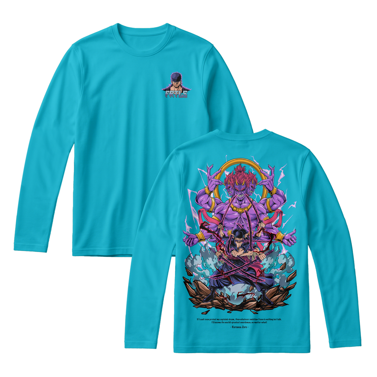 Anime One Piece Roronoa Zoro Long Sleeve Tee - RZM002