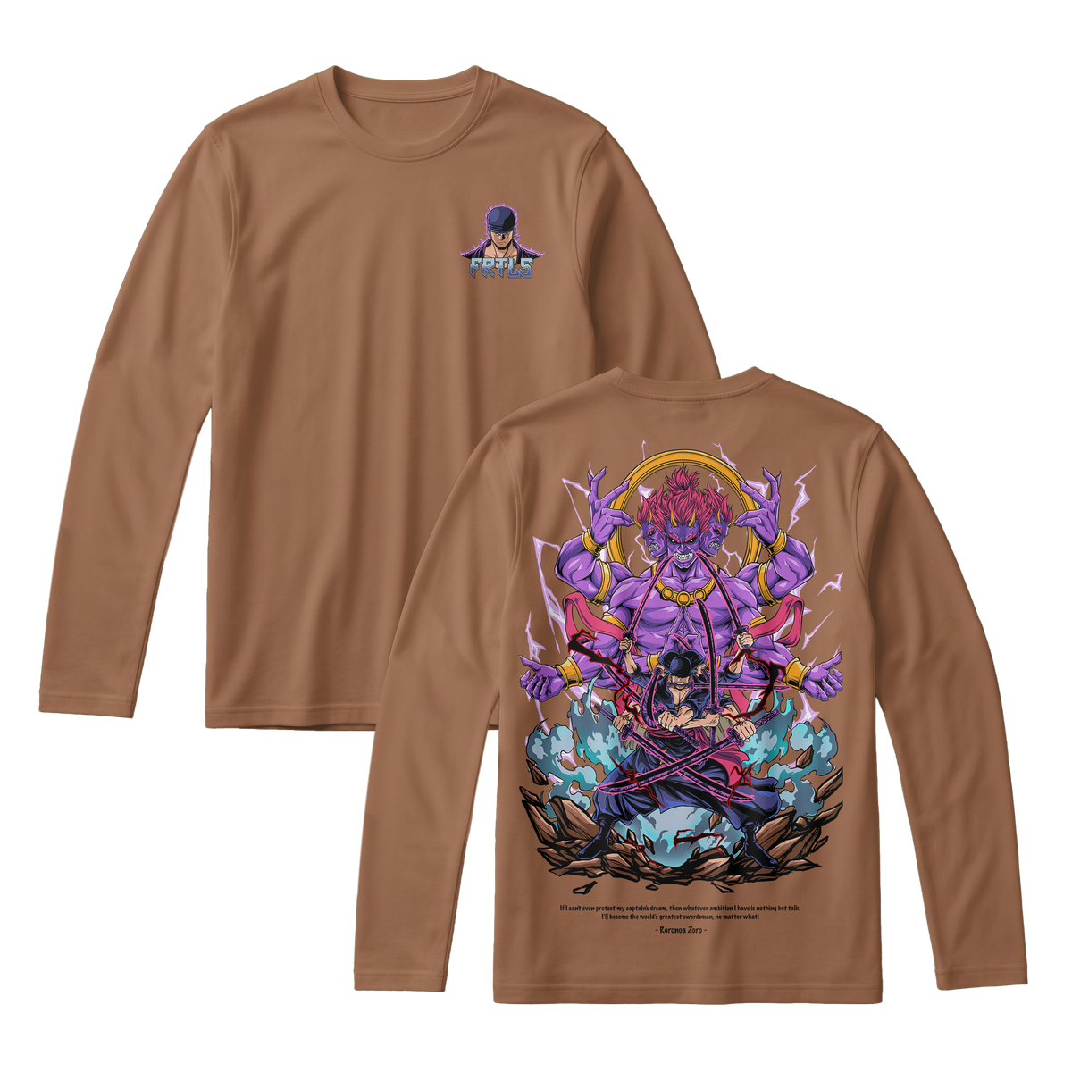 Anime One Piece Roronoa Zoro Long Sleeve Tee - RZM002