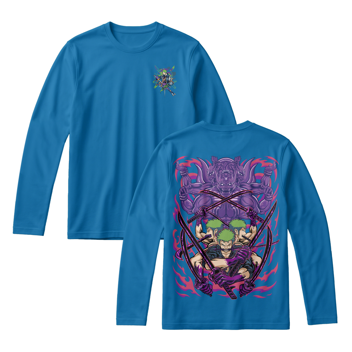 Anime One Piece Roronoa Zoro Long Sleeve Tee - RZM004