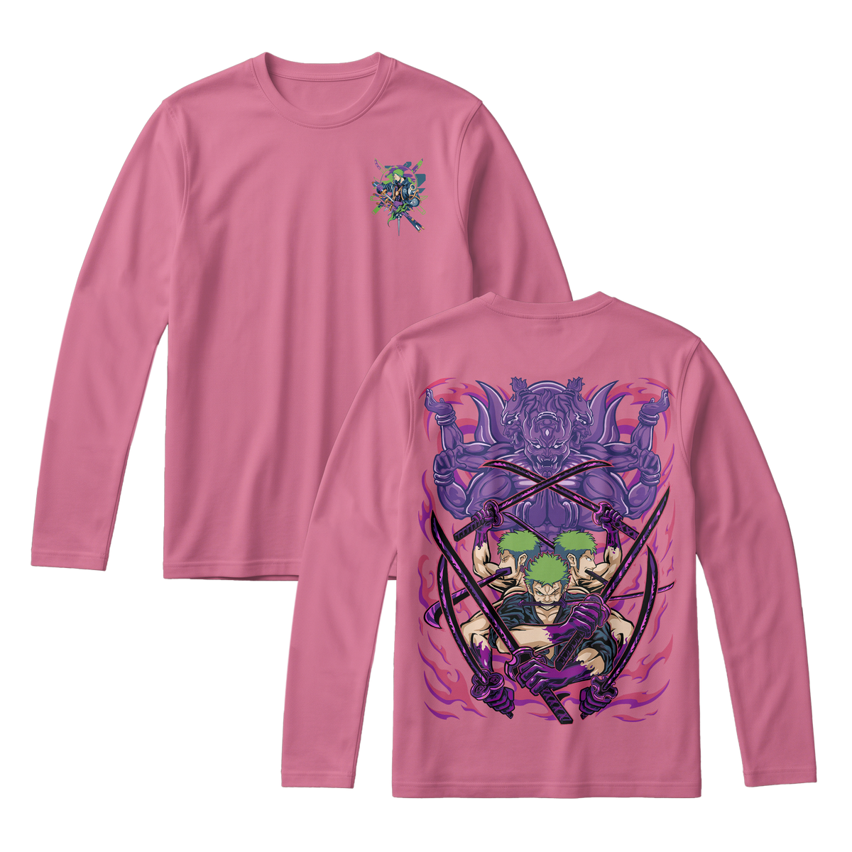 Anime One Piece Roronoa Zoro Long Sleeve Tee - RZM004