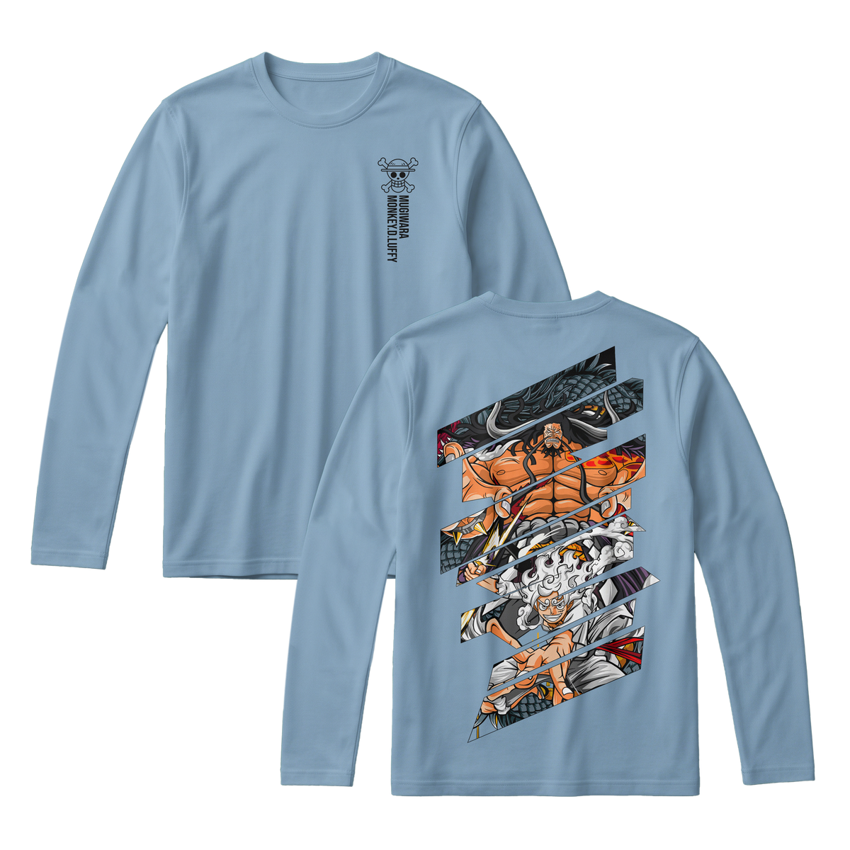 Anime One Piece Monkey D. Luffy Long Sleeve Tee - RZM005