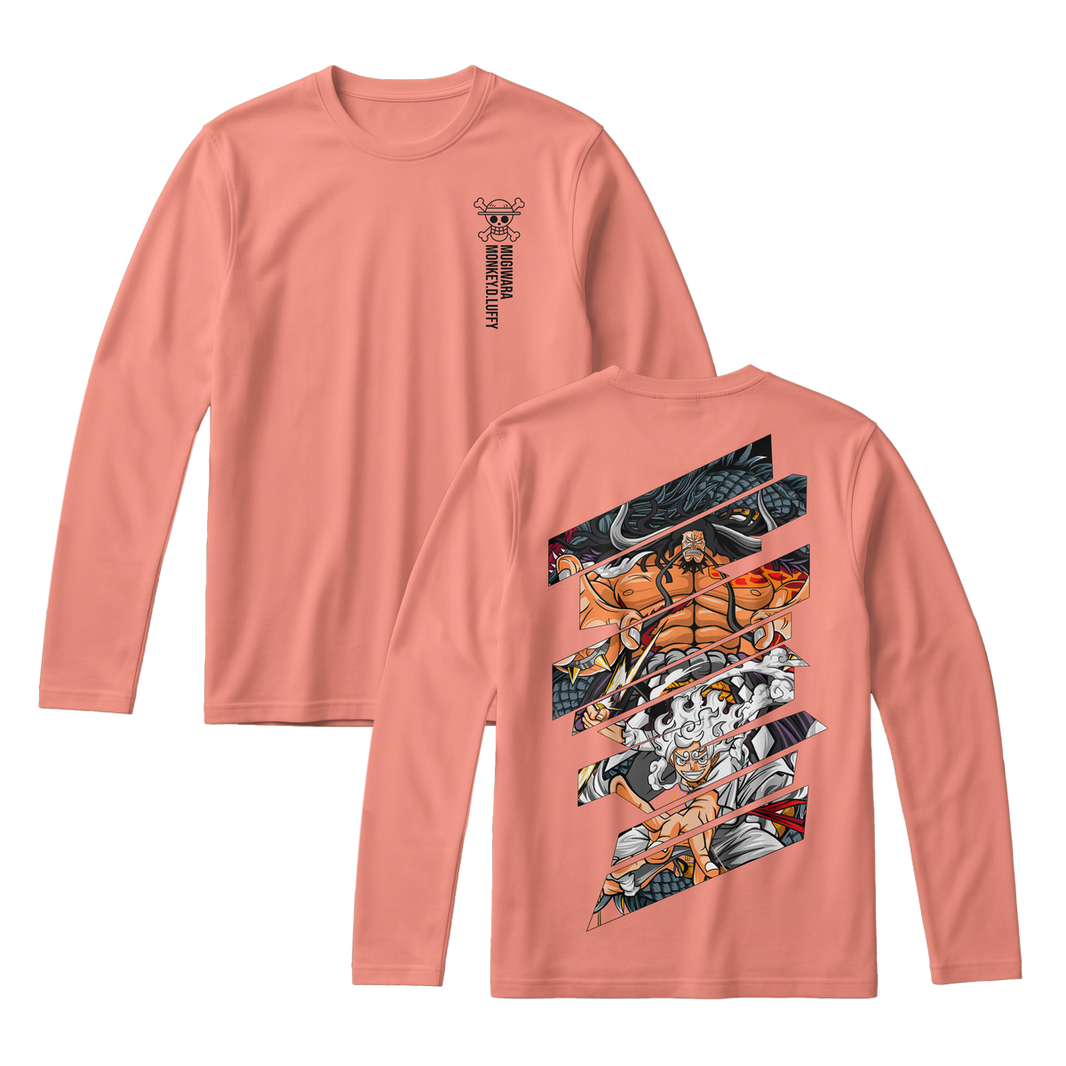 Anime One Piece Monkey D. Luffy Long Sleeve Tee - RZM005