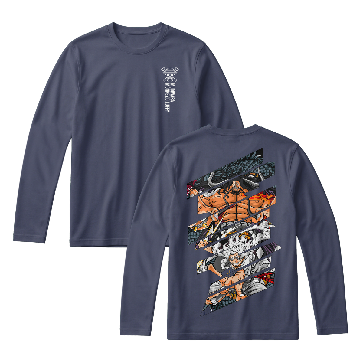 Anime One Piece Monkey D. Luffy Long Sleeve Tee - RZM005