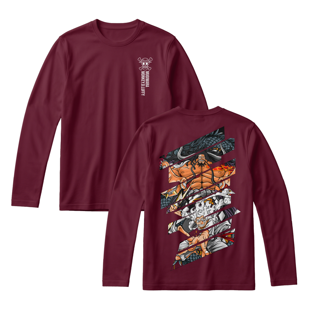 Anime One Piece Monkey D. Luffy Long Sleeve Tee - RZM005