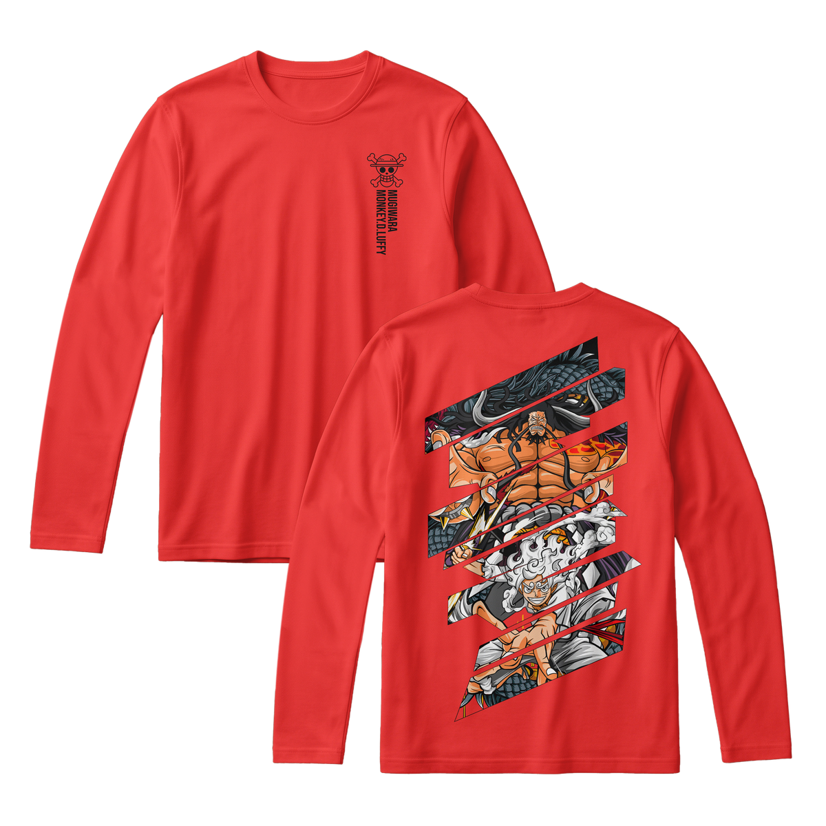 Anime One Piece Monkey D. Luffy Long Sleeve Tee - RZM005