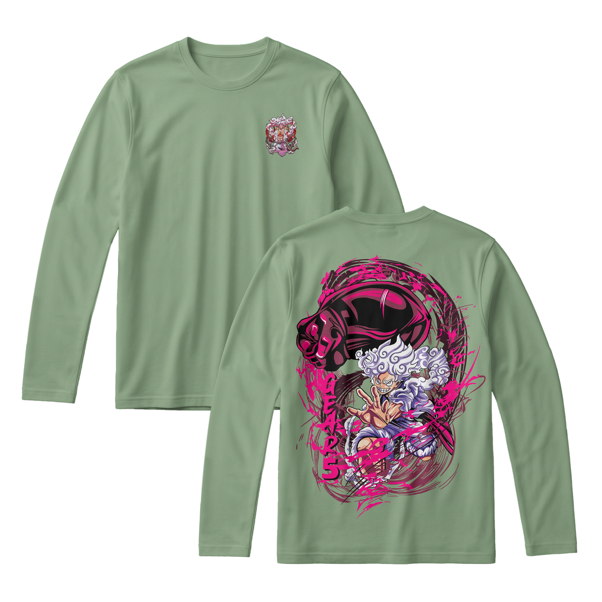 Anime One Piece Monkey D. Luffy Long Sleeve Tee - RZM006