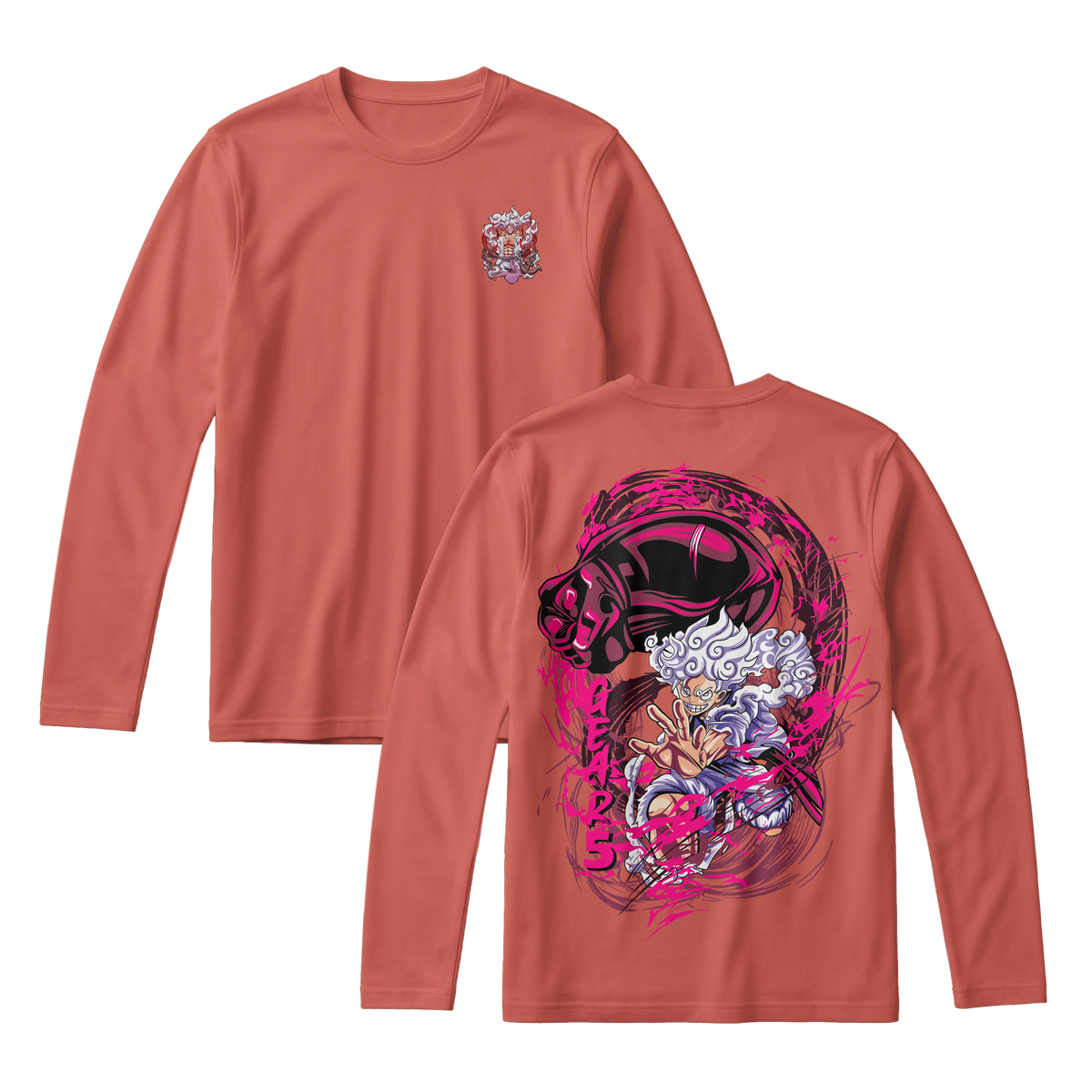 Anime One Piece Monkey D. Luffy Long Sleeve Tee - RZM006