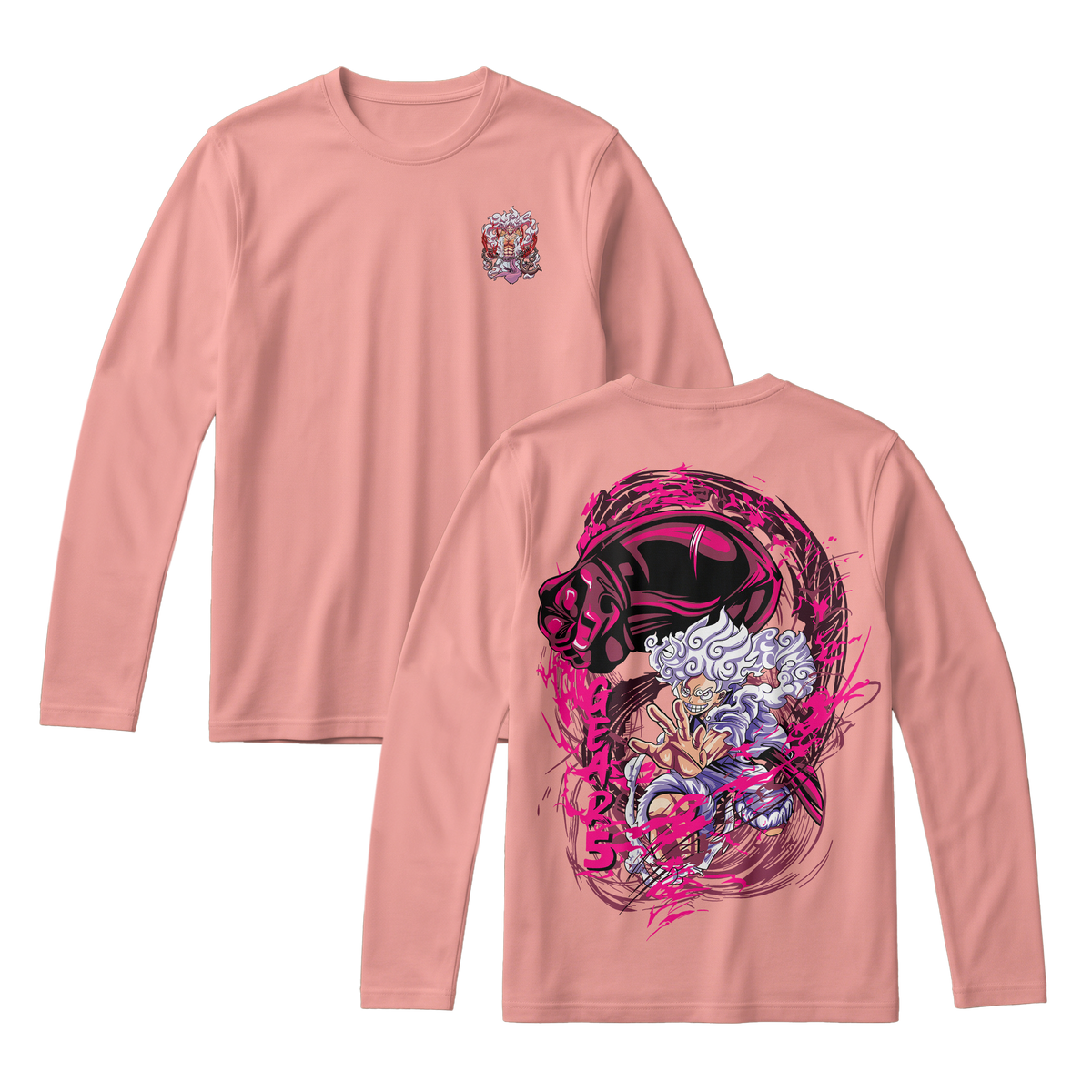 Anime One Piece Monkey D. Luffy Long Sleeve Tee - RZM006
