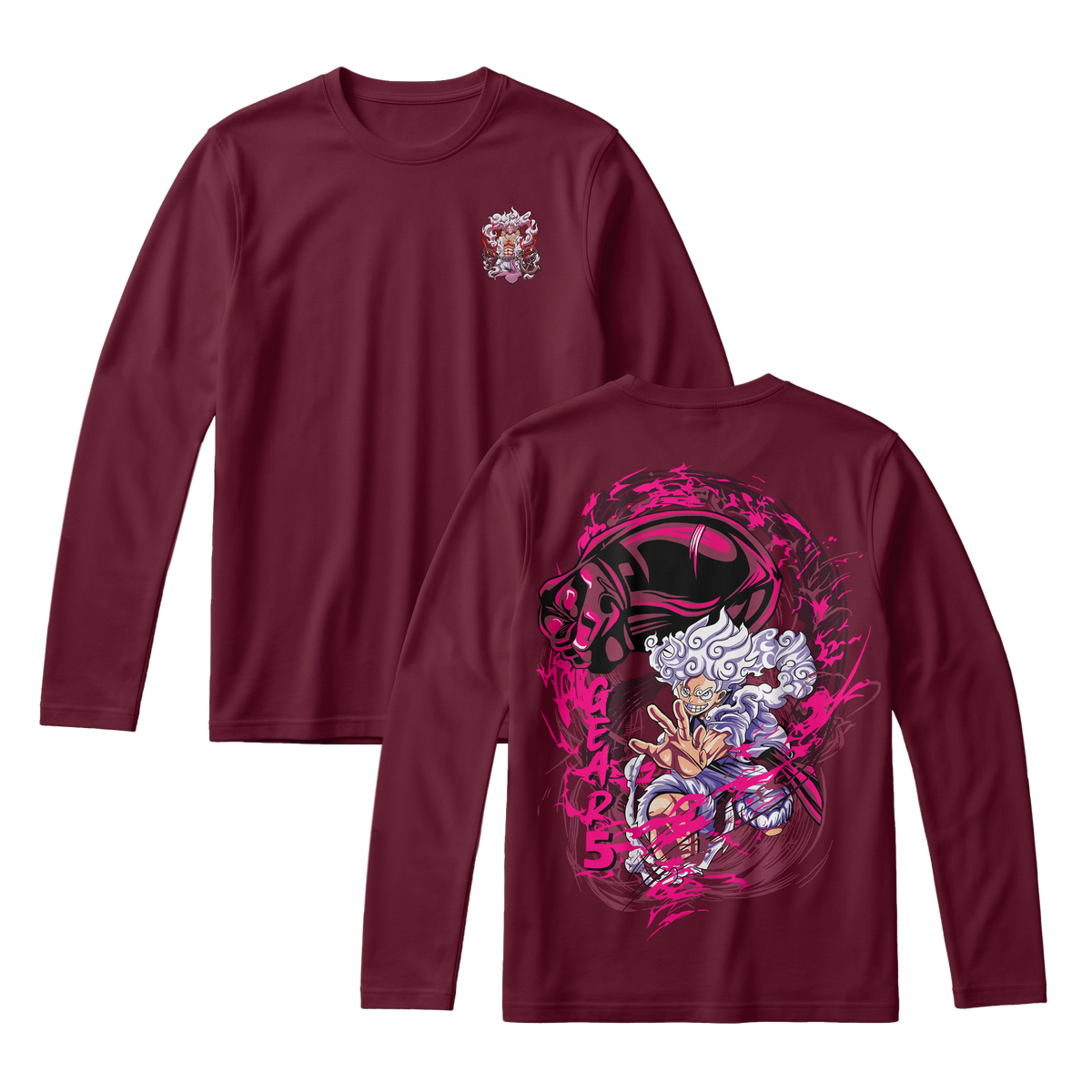 Anime One Piece Monkey D. Luffy Long Sleeve Tee - RZM006