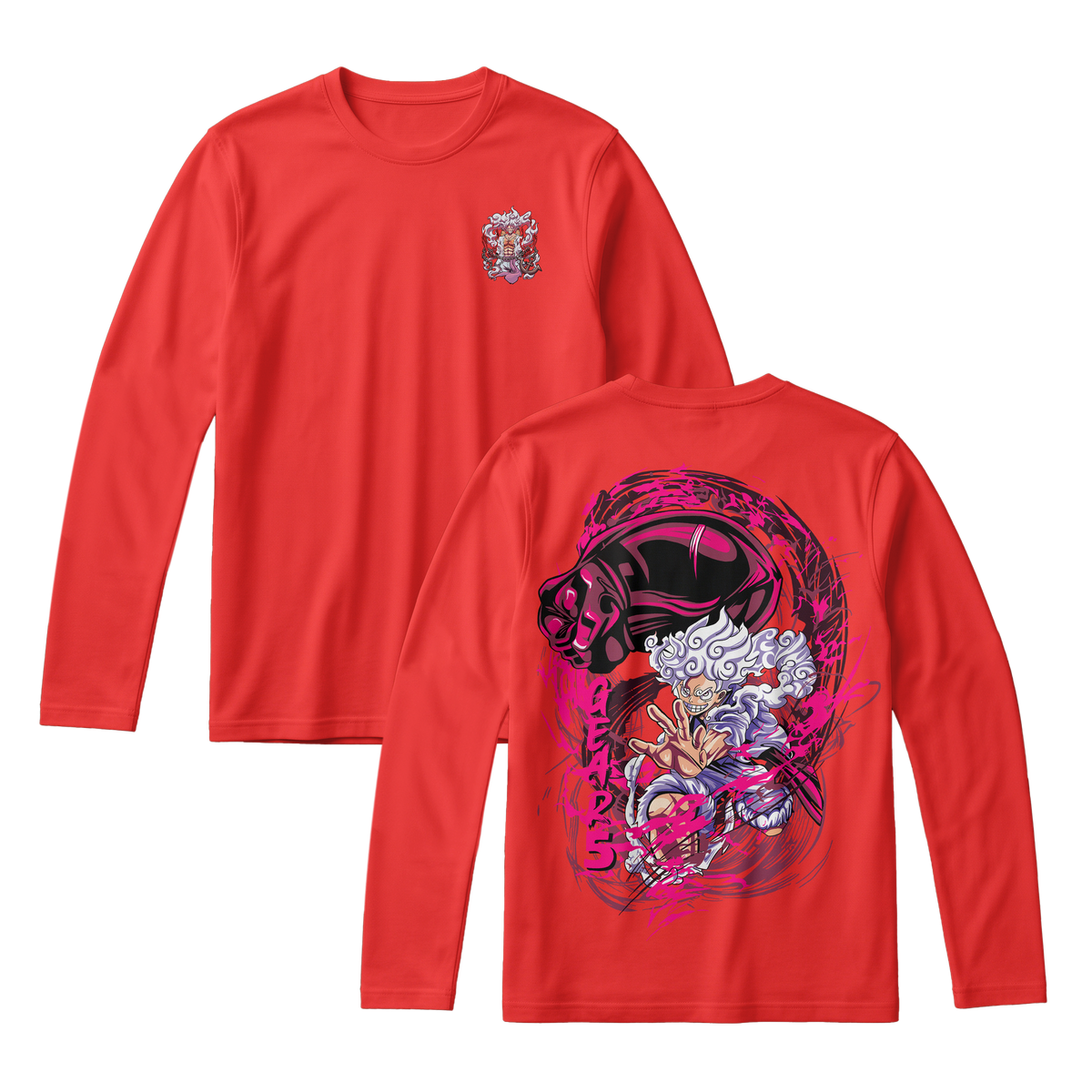 Anime One Piece Monkey D. Luffy Long Sleeve Tee - RZM006