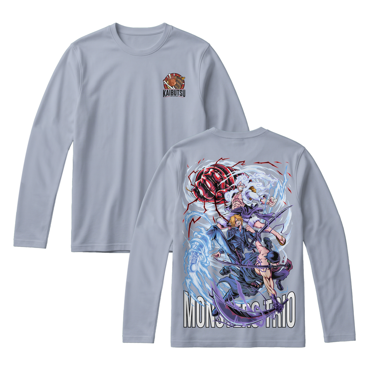 Anime One Piece Monster Trio Long Sleeve Tee - RZM009