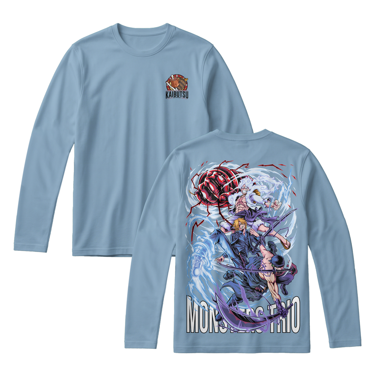 Anime One Piece Monster Trio Long Sleeve Tee - RZM009