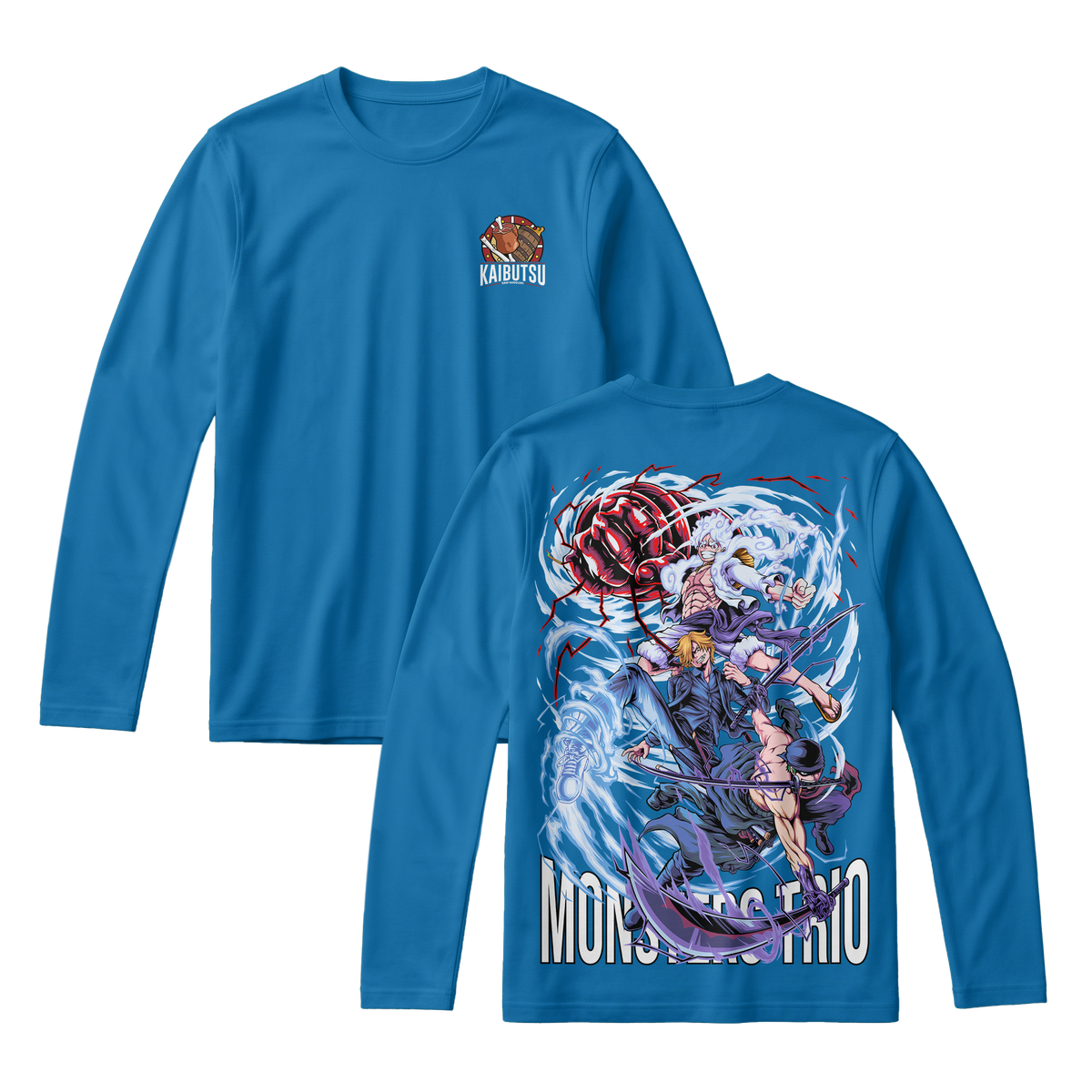 Anime One Piece Monster Trio Long Sleeve Tee - RZM009