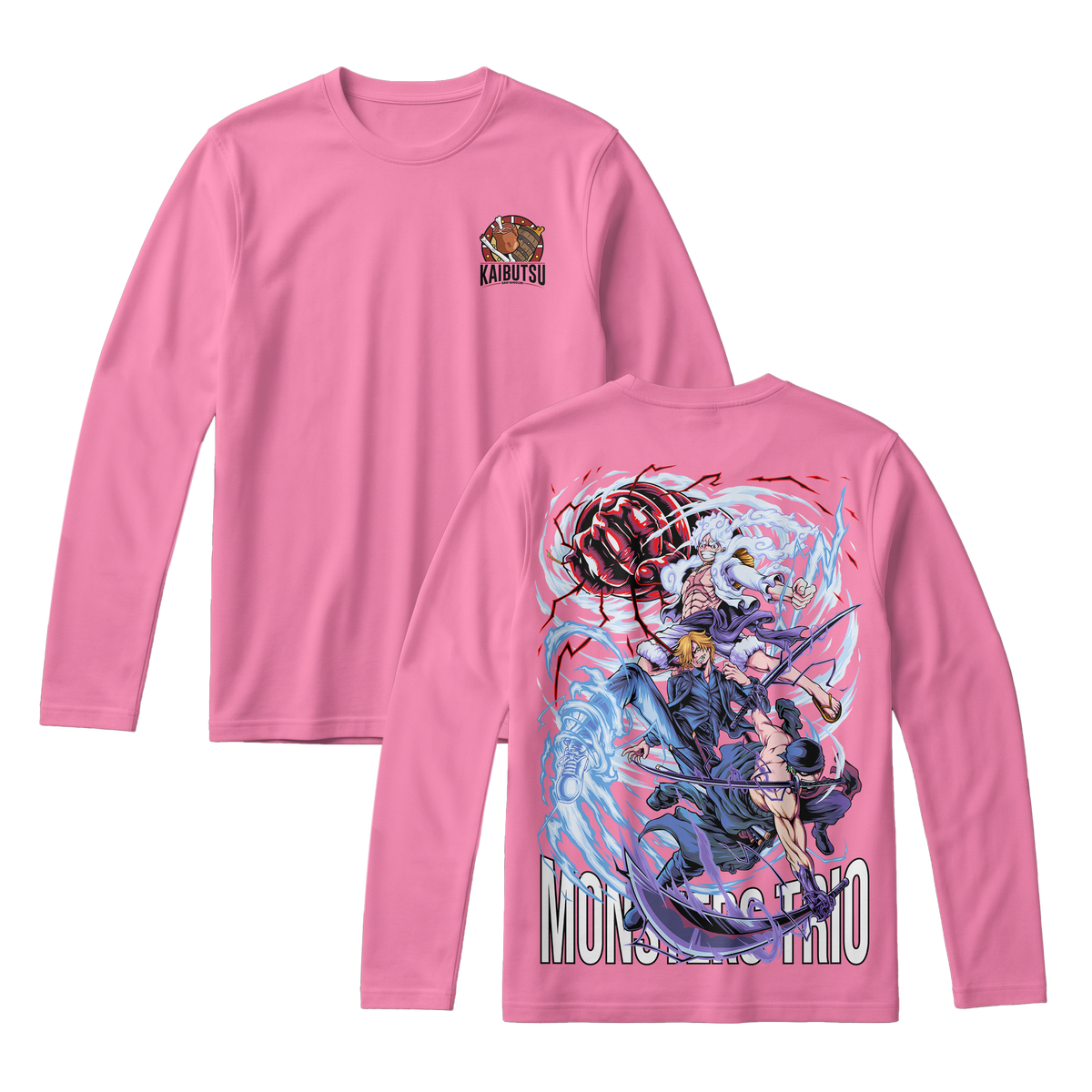 Anime One Piece Monster Trio Long Sleeve Tee - RZM009