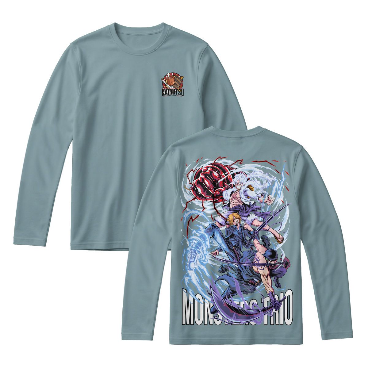 Anime One Piece Monster Trio Long Sleeve Tee - RZM009