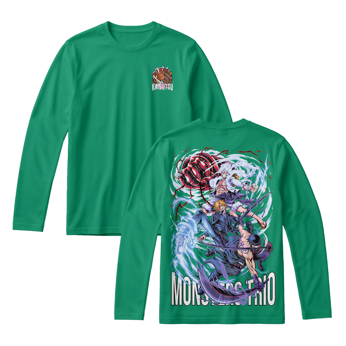 Anime One Piece Monster Trio Long Sleeve Tee - RZM009