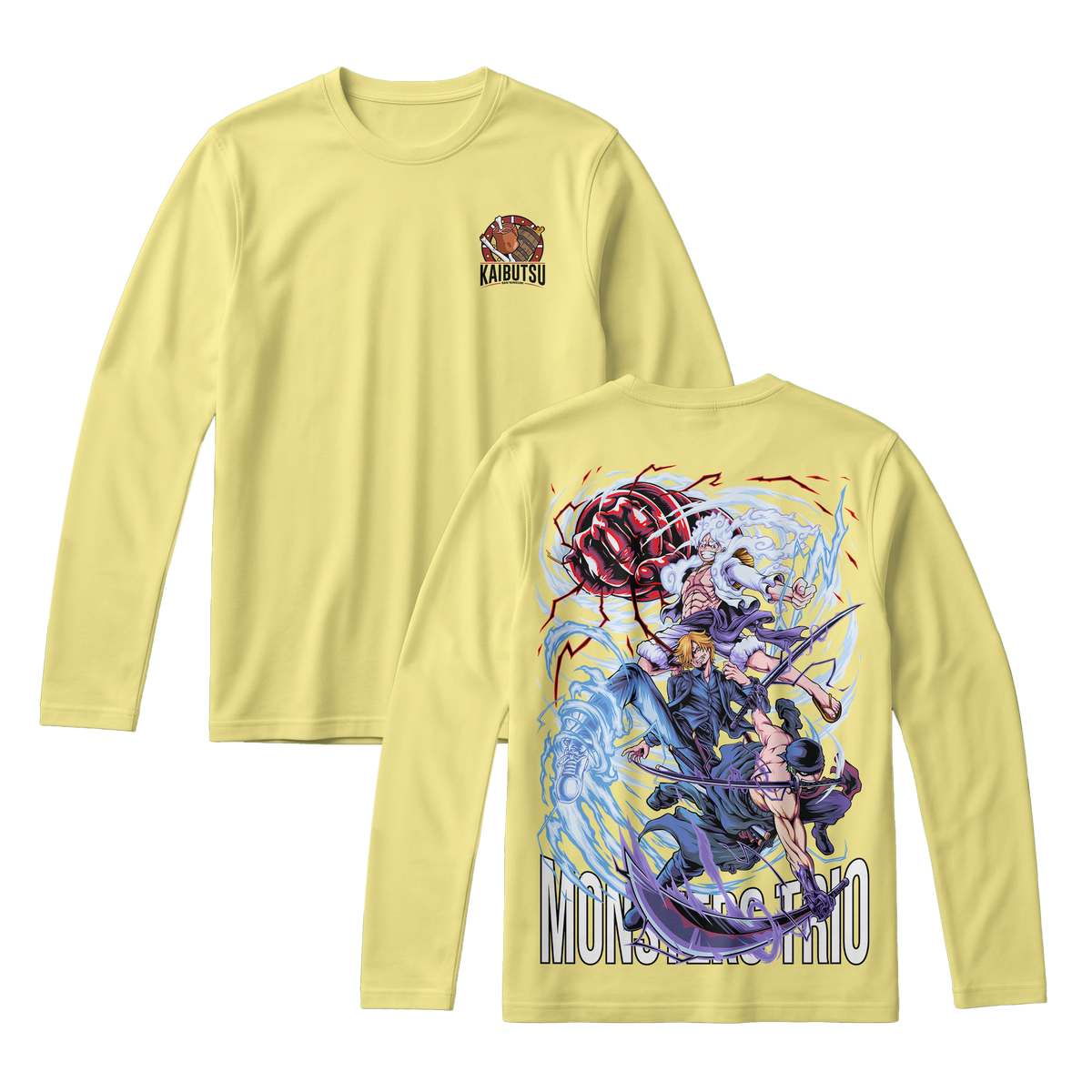 Anime One Piece Monster Trio Long Sleeve Tee - RZM009