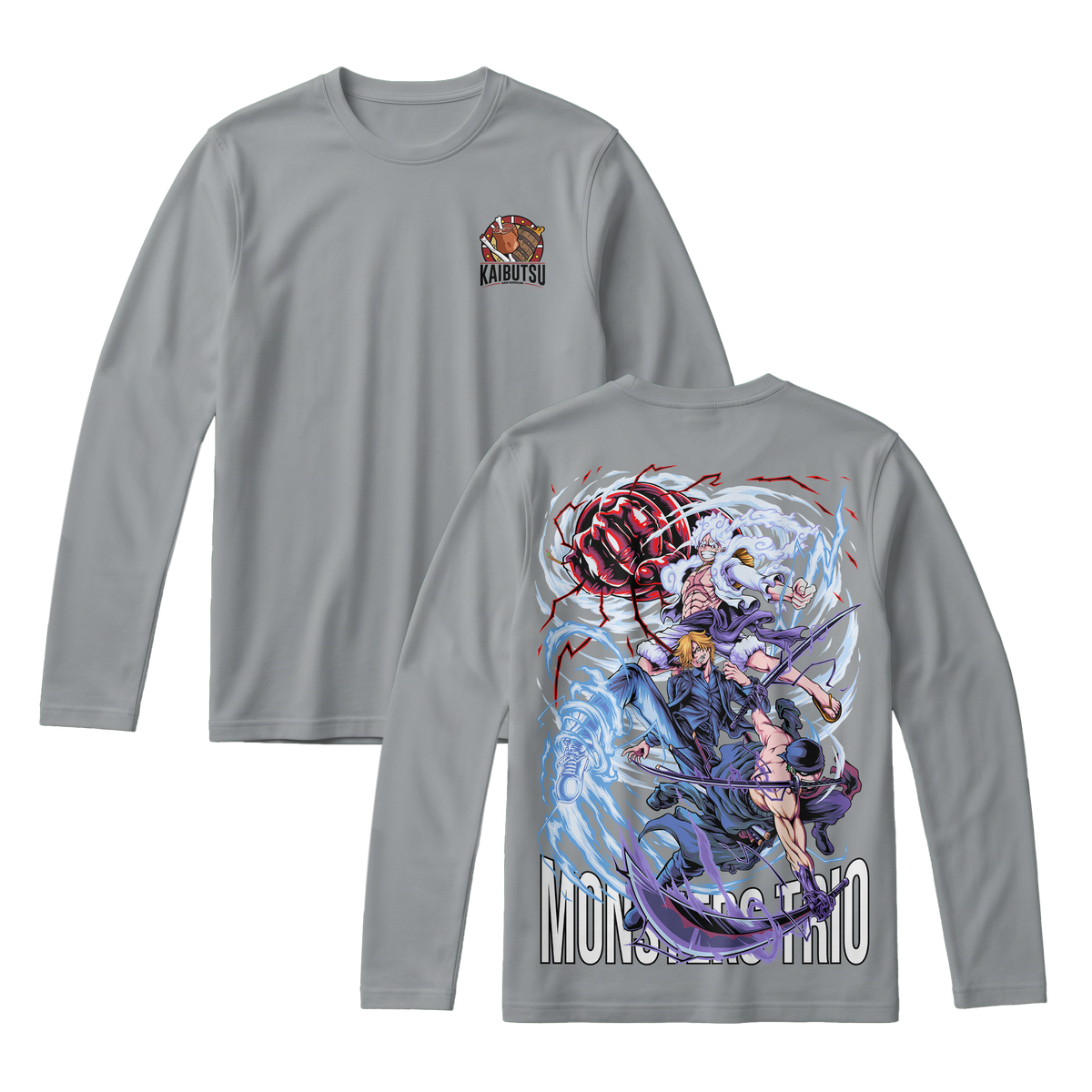 Anime One Piece Monster Trio Long Sleeve Tee - RZM009