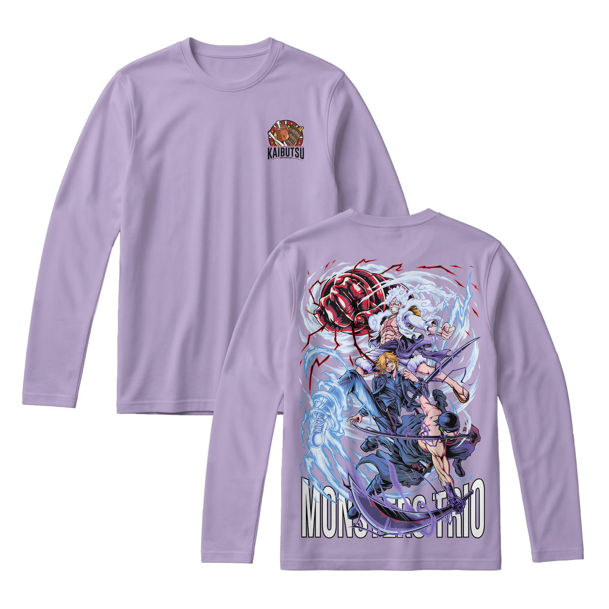Anime One Piece Monster Trio Long Sleeve Tee - RZM009