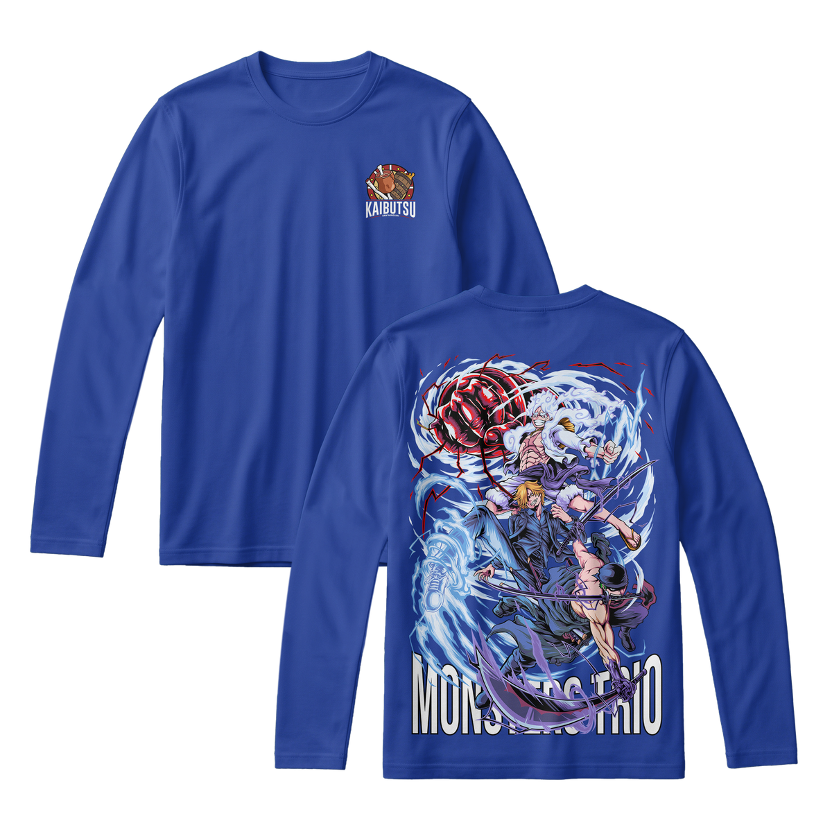 Anime One Piece Monster Trio Long Sleeve Tee - RZM009