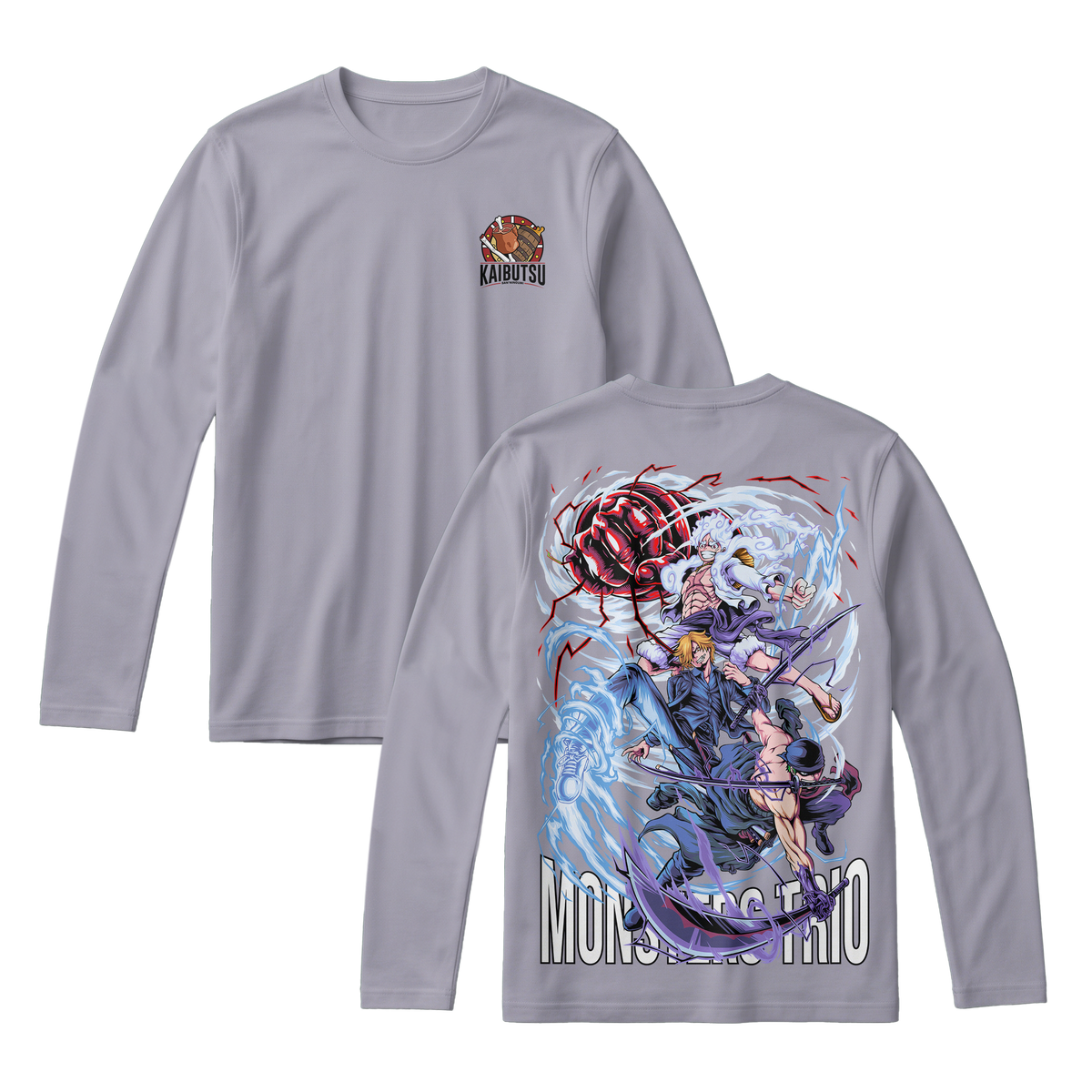 Anime One Piece Monster Trio Long Sleeve Tee - RZM009