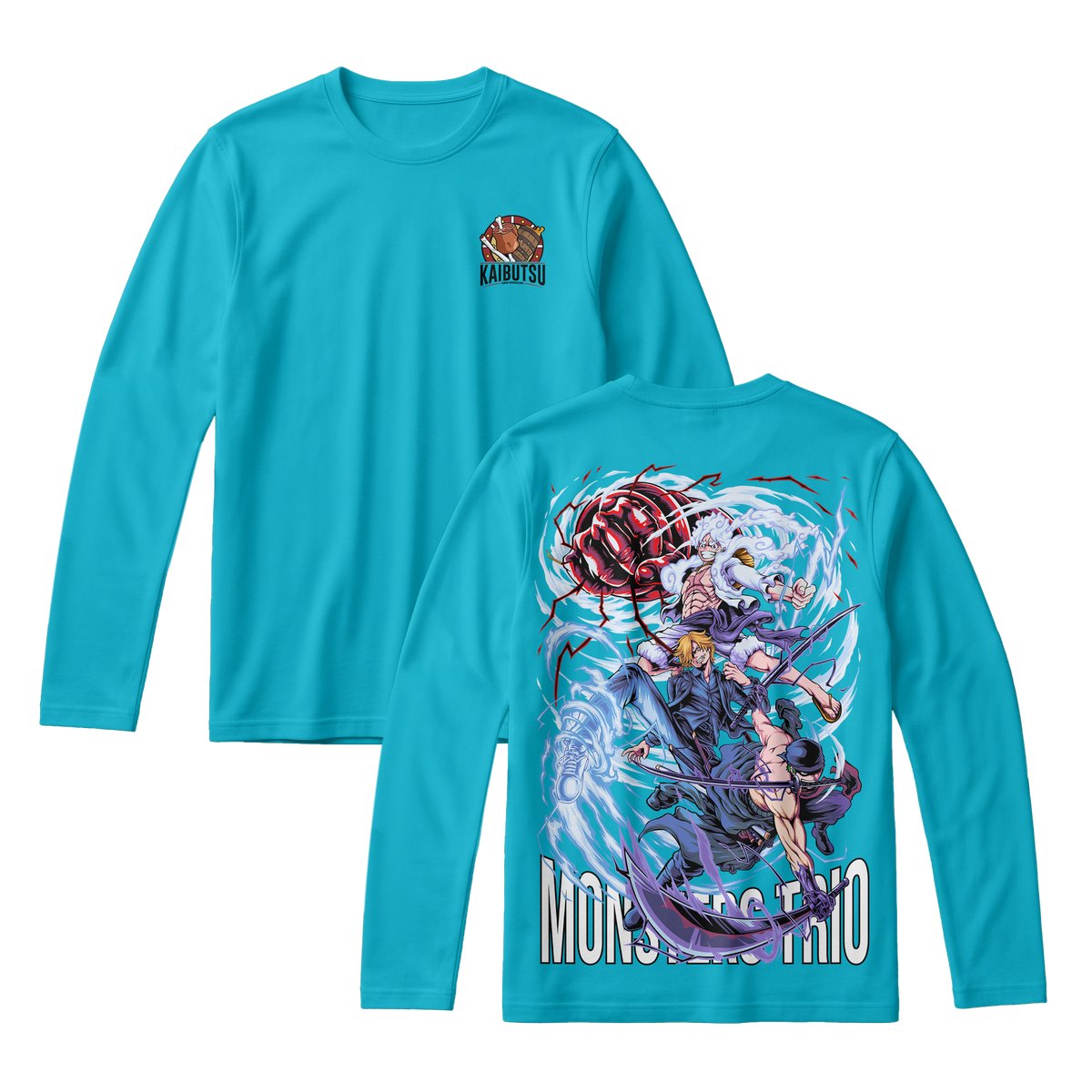 Anime One Piece Monster Trio Long Sleeve Tee - RZM009