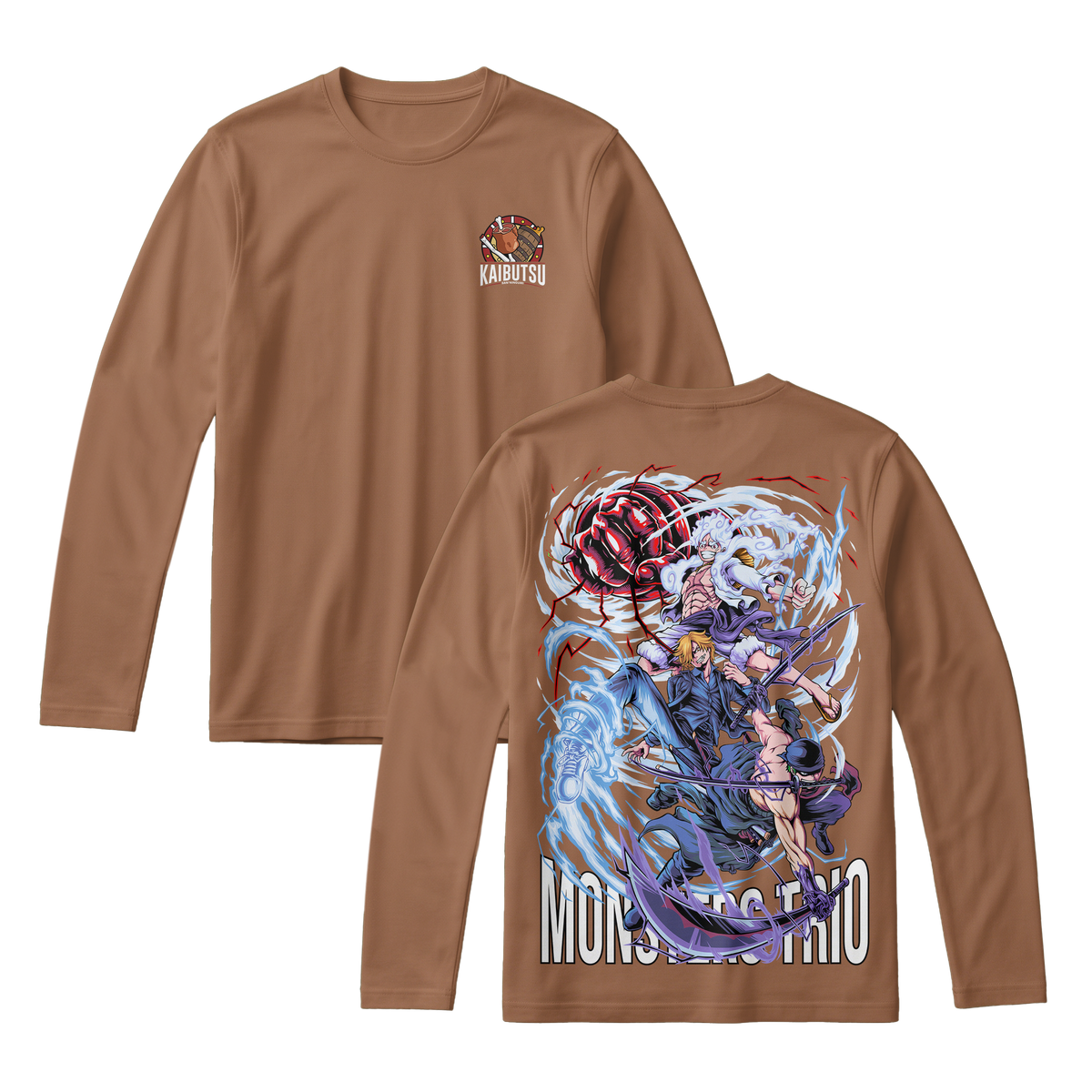 Anime One Piece Monster Trio Long Sleeve Tee - RZM009