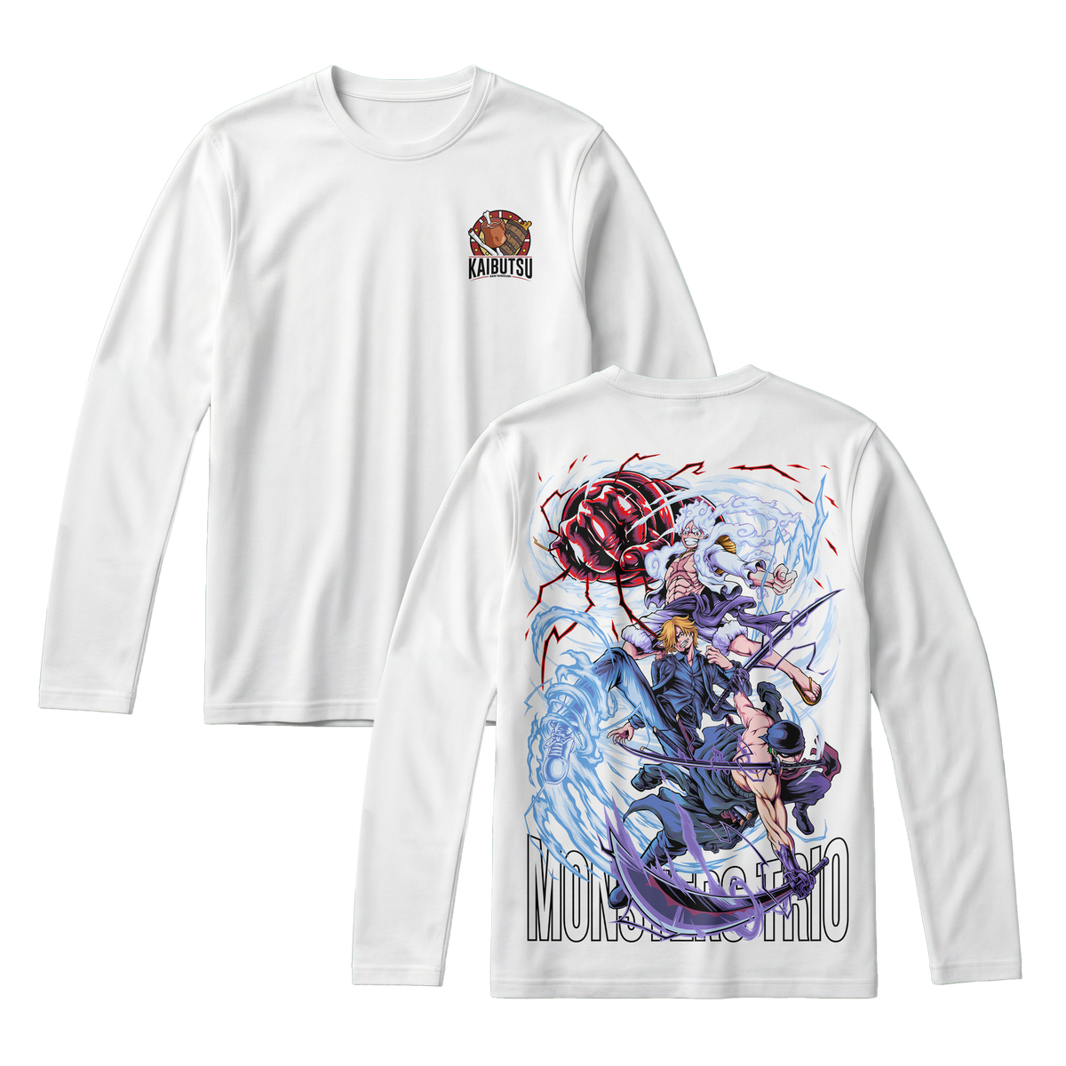 Anime One Piece Monster Trio Long Sleeve Tee - RZM009