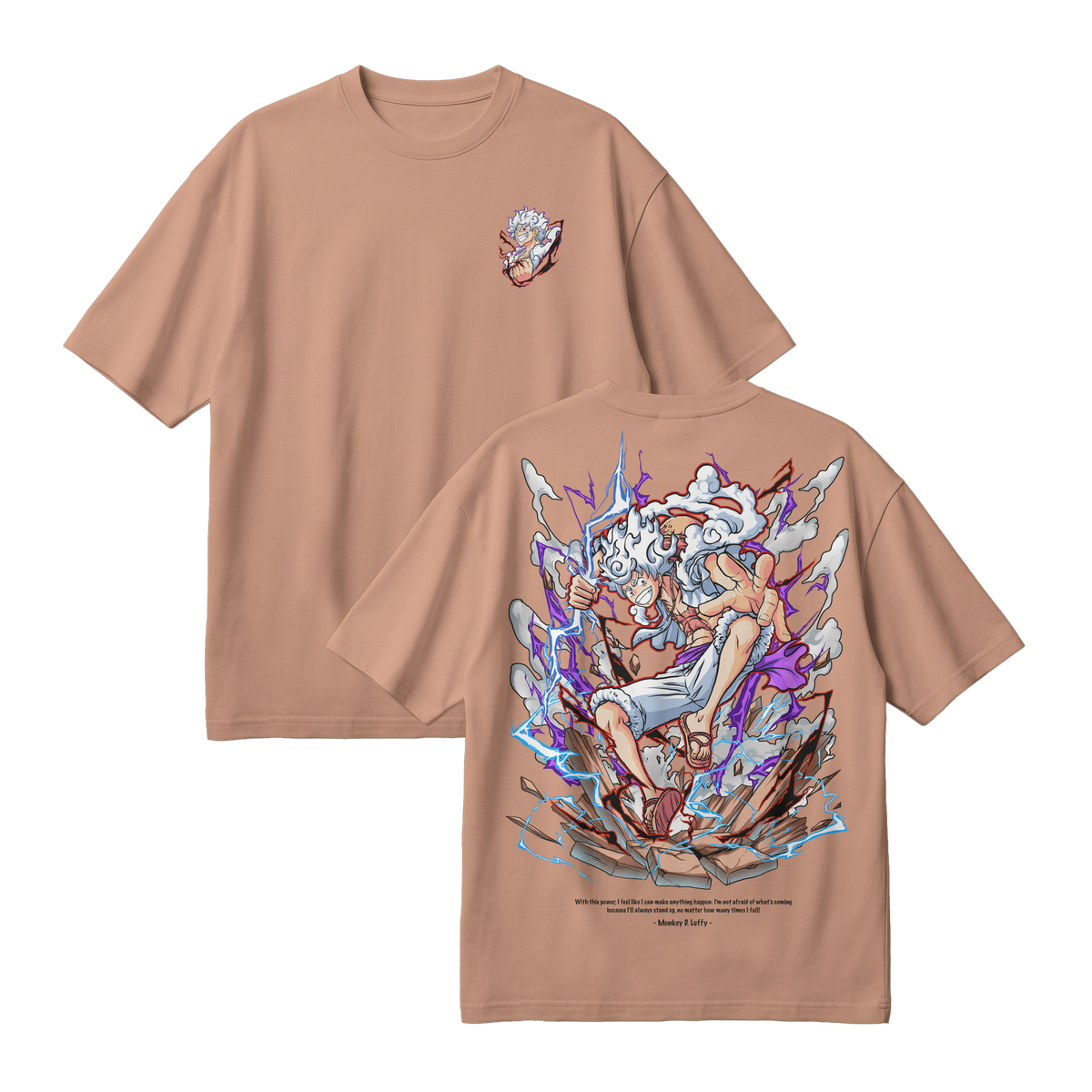 Anime One Piece Monkey D. Luffy Oversized T-Shirt - RZM001