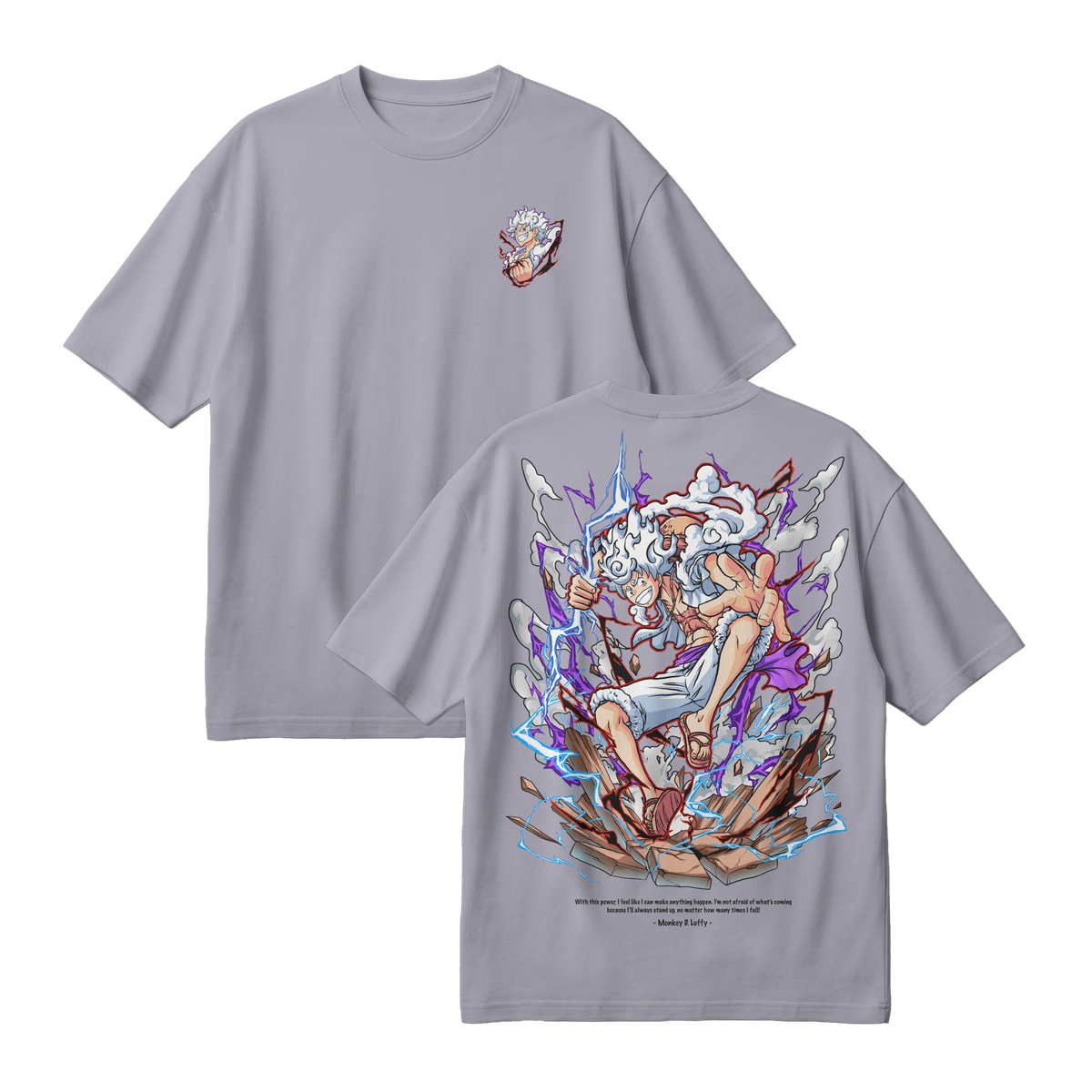 Anime One Piece Monkey D. Luffy Oversized T-Shirt - RZM001