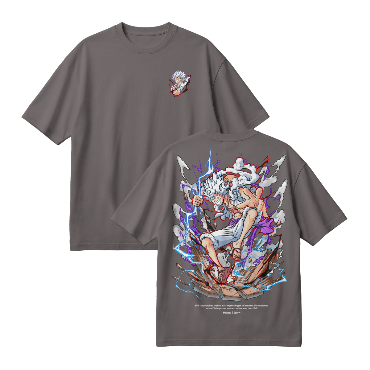Anime One Piece Monkey D. Luffy Oversized T-Shirt - RZM001