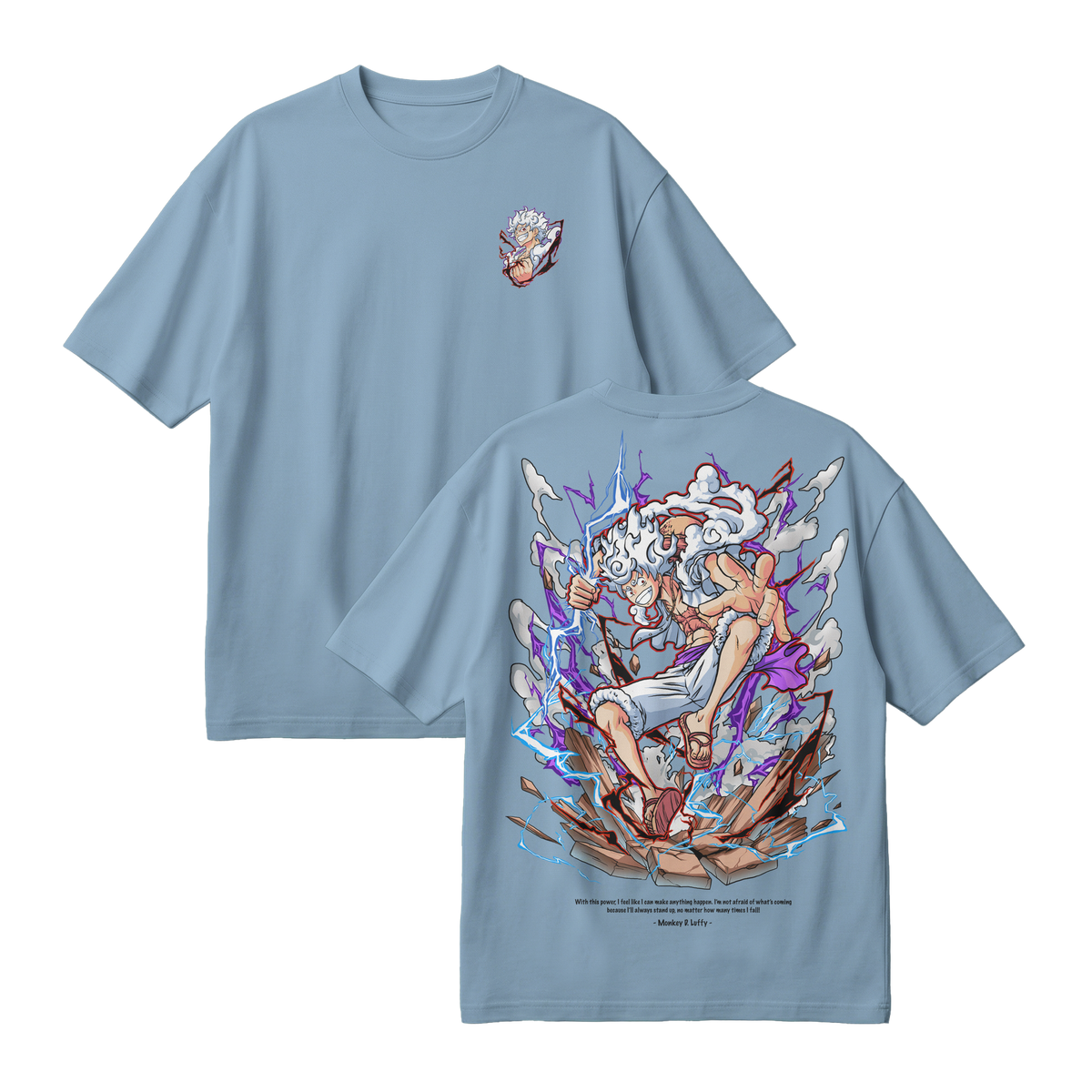 Anime One Piece Monkey D. Luffy Oversized T-Shirt - RZM001
