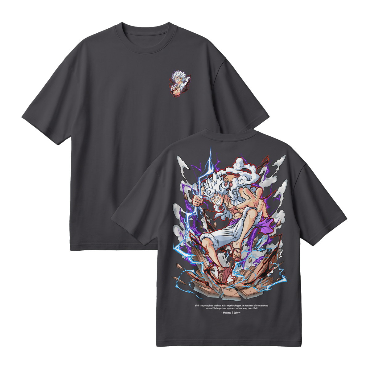 Anime One Piece Monkey D. Luffy Oversized T-Shirt - RZM001