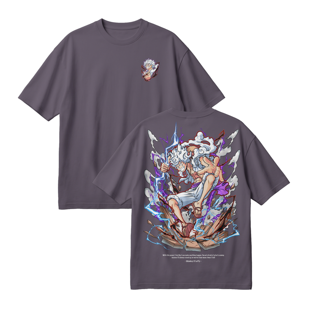 Anime One Piece Monkey D. Luffy Oversized T-Shirt - RZM001