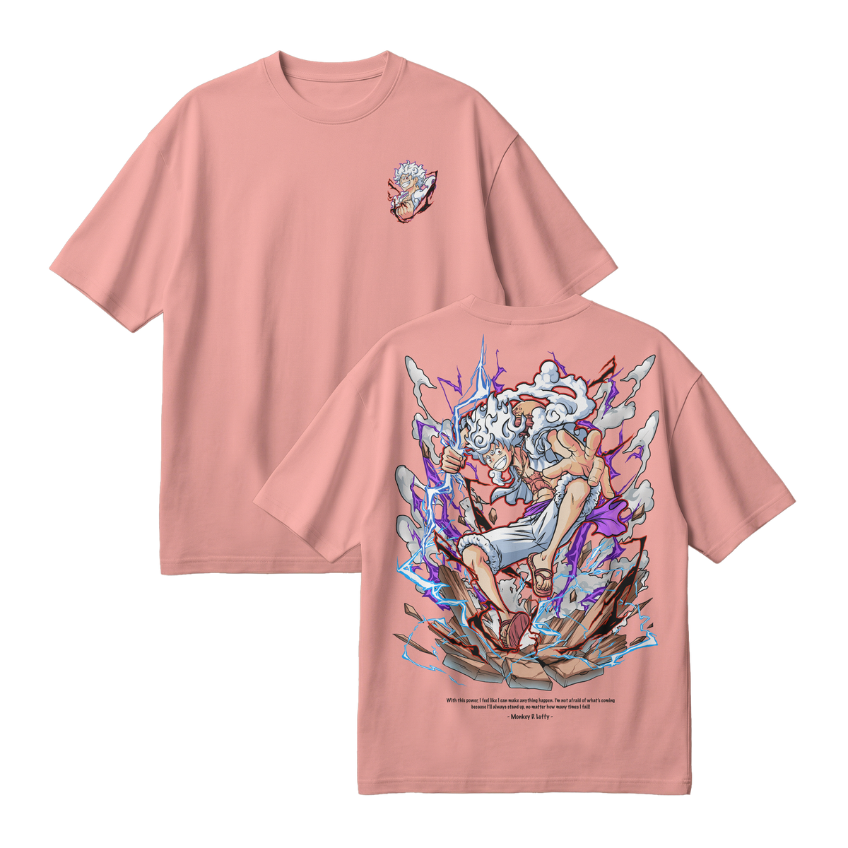 Anime One Piece Monkey D. Luffy Oversized T-Shirt - RZM001
