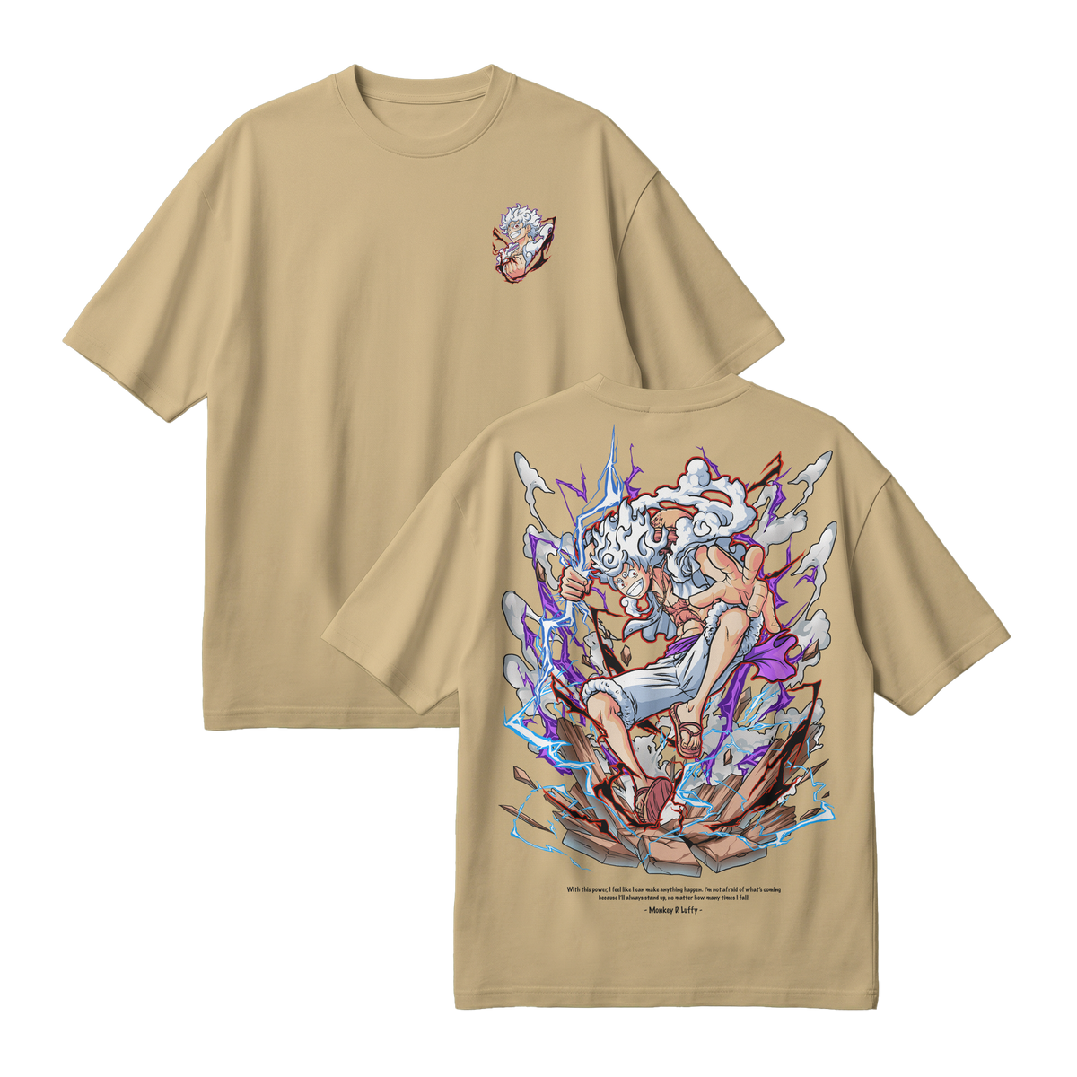 Anime One Piece Monkey D. Luffy Oversized T-Shirt - RZM001