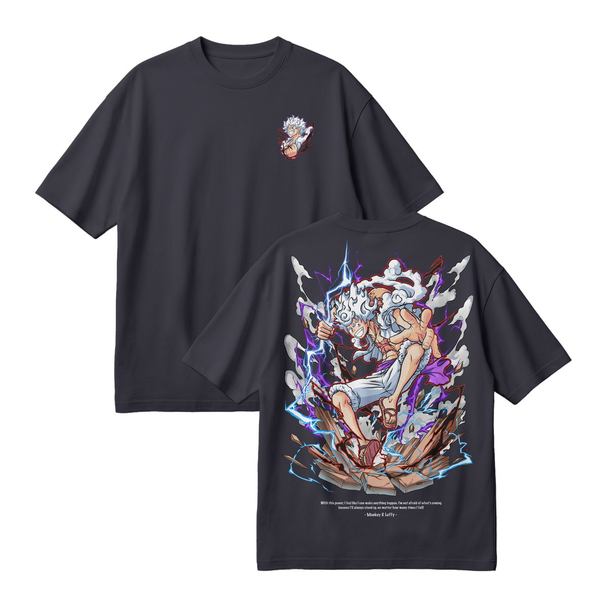 Anime One Piece Monkey D. Luffy Oversized T-Shirt - RZM001