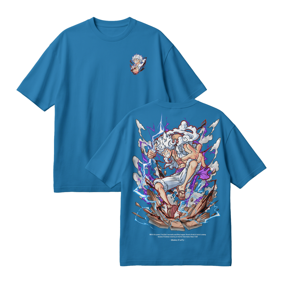 Anime One Piece Monkey D. Luffy Oversized T-Shirt - RZM001