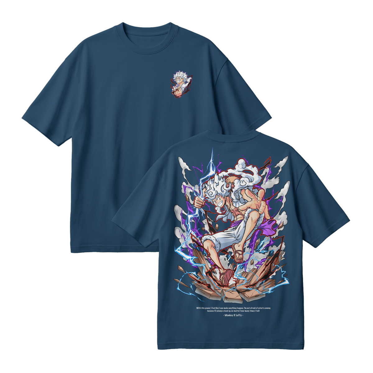 Anime One Piece Monkey D. Luffy Oversized T-Shirt - RZM001