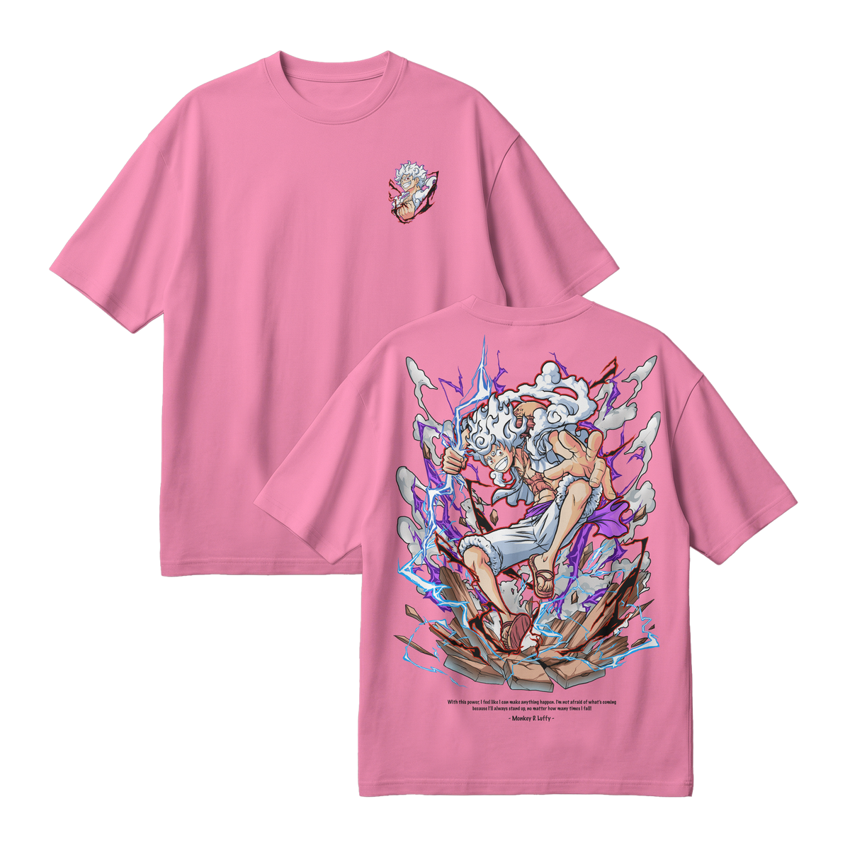 Anime One Piece Monkey D. Luffy Oversized T-Shirt - RZM001