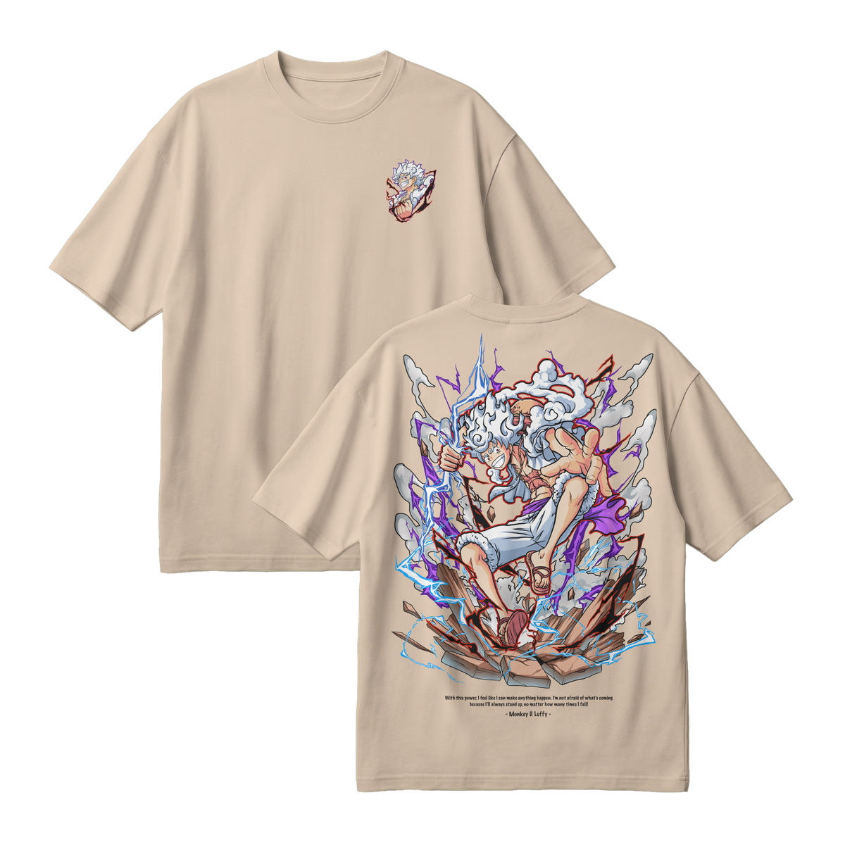 Anime One Piece Monkey D. Luffy Oversized T-Shirt - RZM001