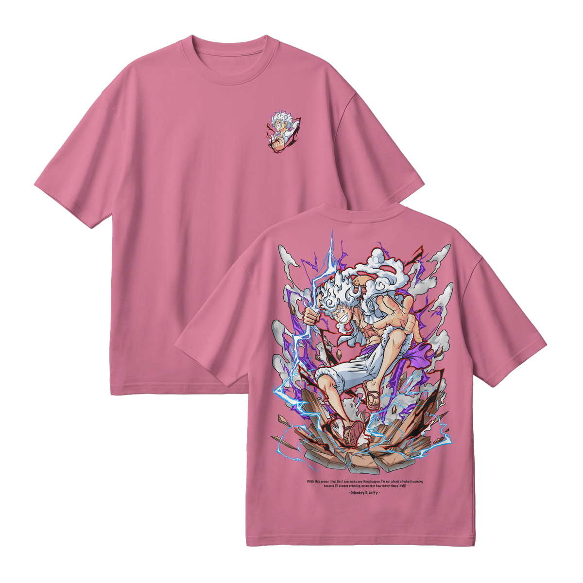 Anime One Piece Monkey D. Luffy Oversized T-Shirt - RZM001