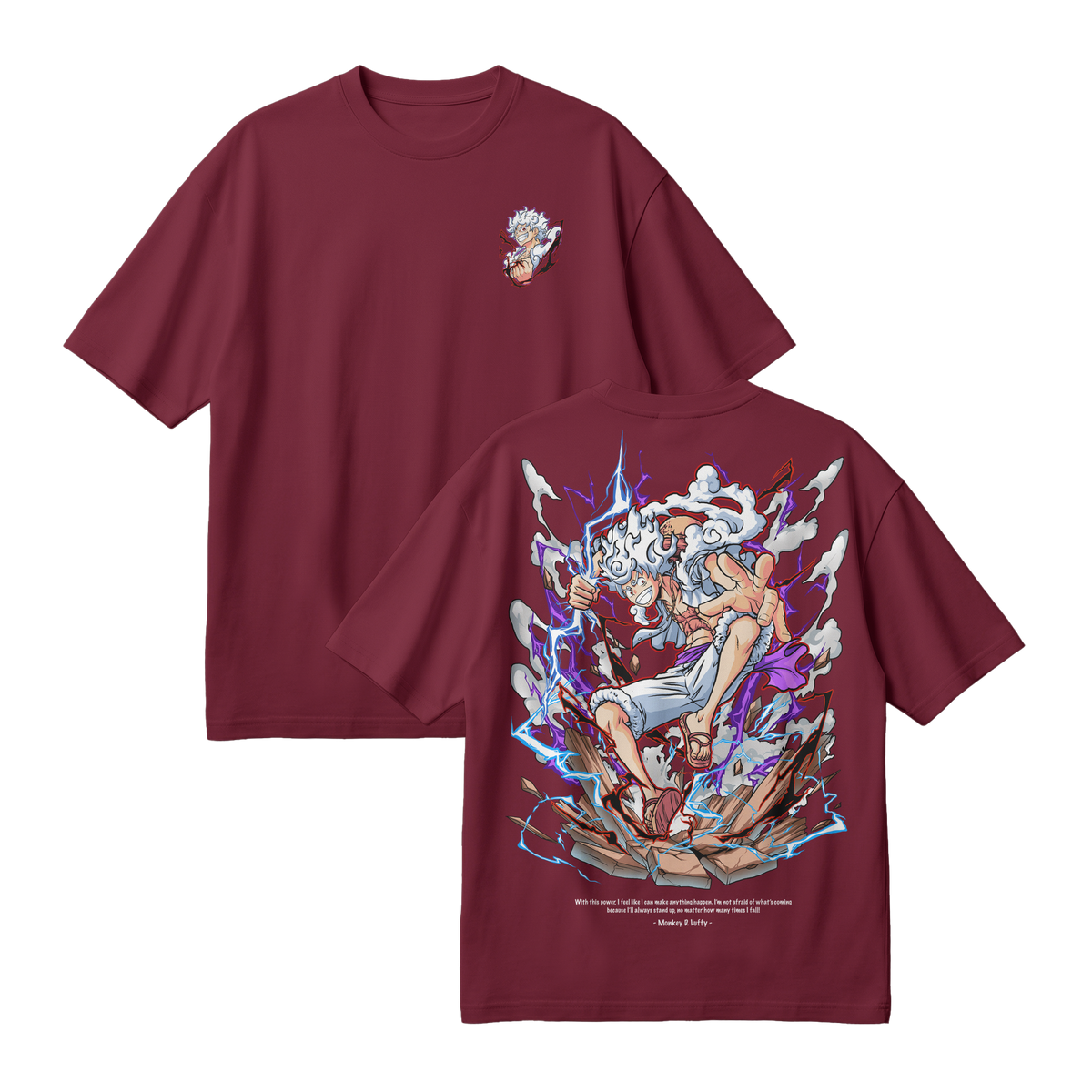 Anime One Piece Monkey D. Luffy Oversized T-Shirt - RZM001