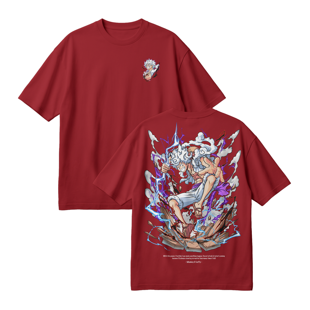 Anime One Piece Monkey D. Luffy Oversized T-Shirt - RZM001